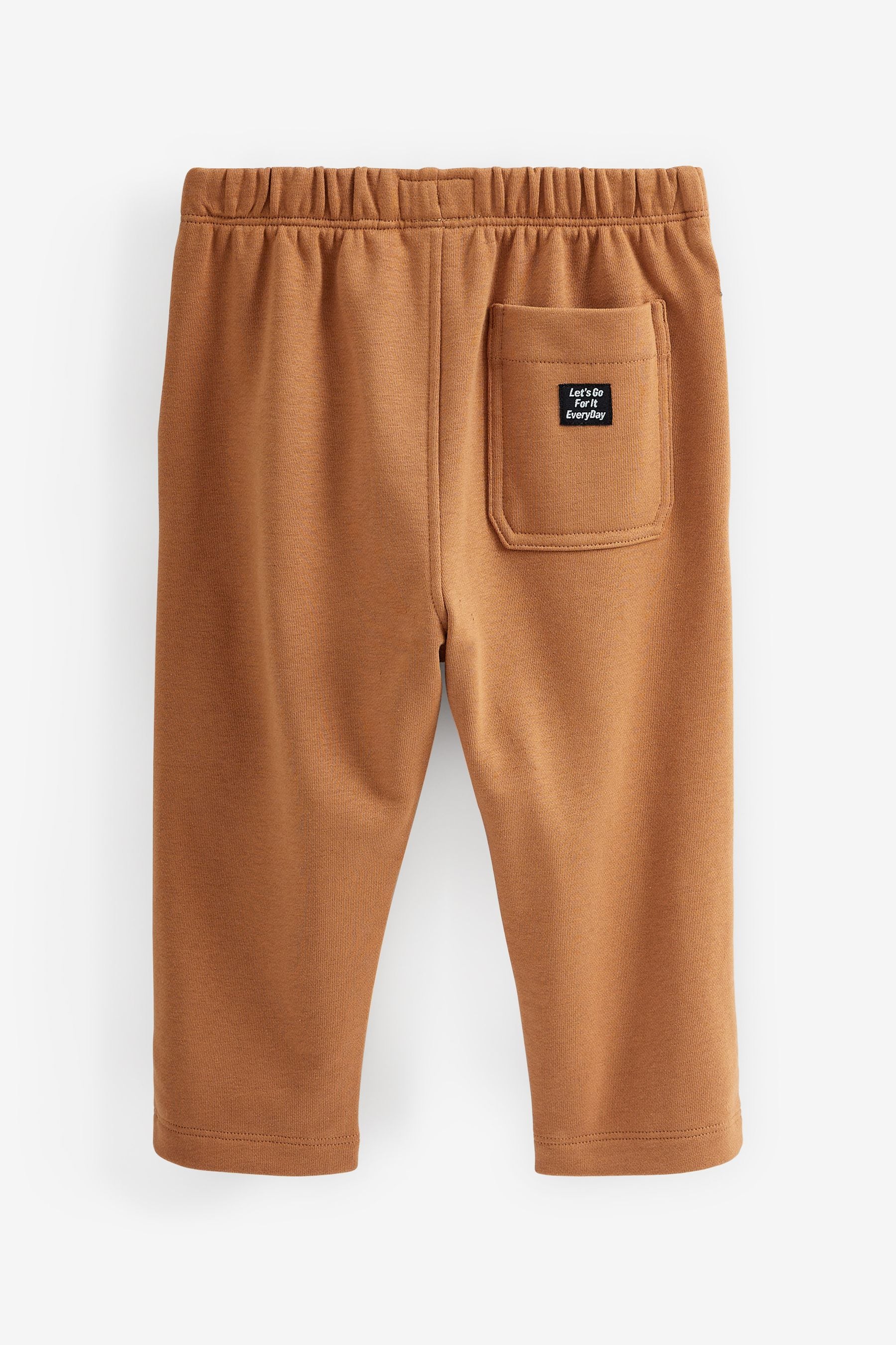 Tan Brown Jersey Side Pocket Joggers (3mths-7yrs)