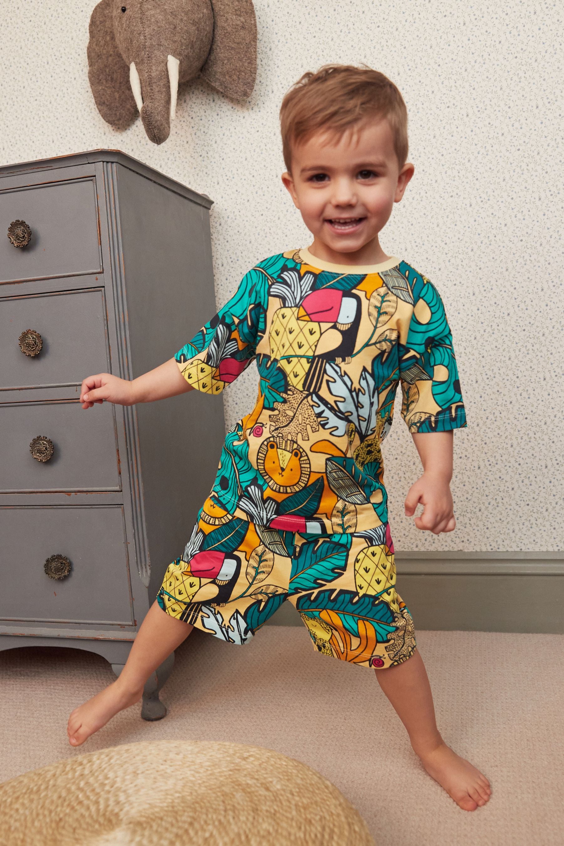 Colourful Jungle Short Pyjamas (9mths-8yrs)