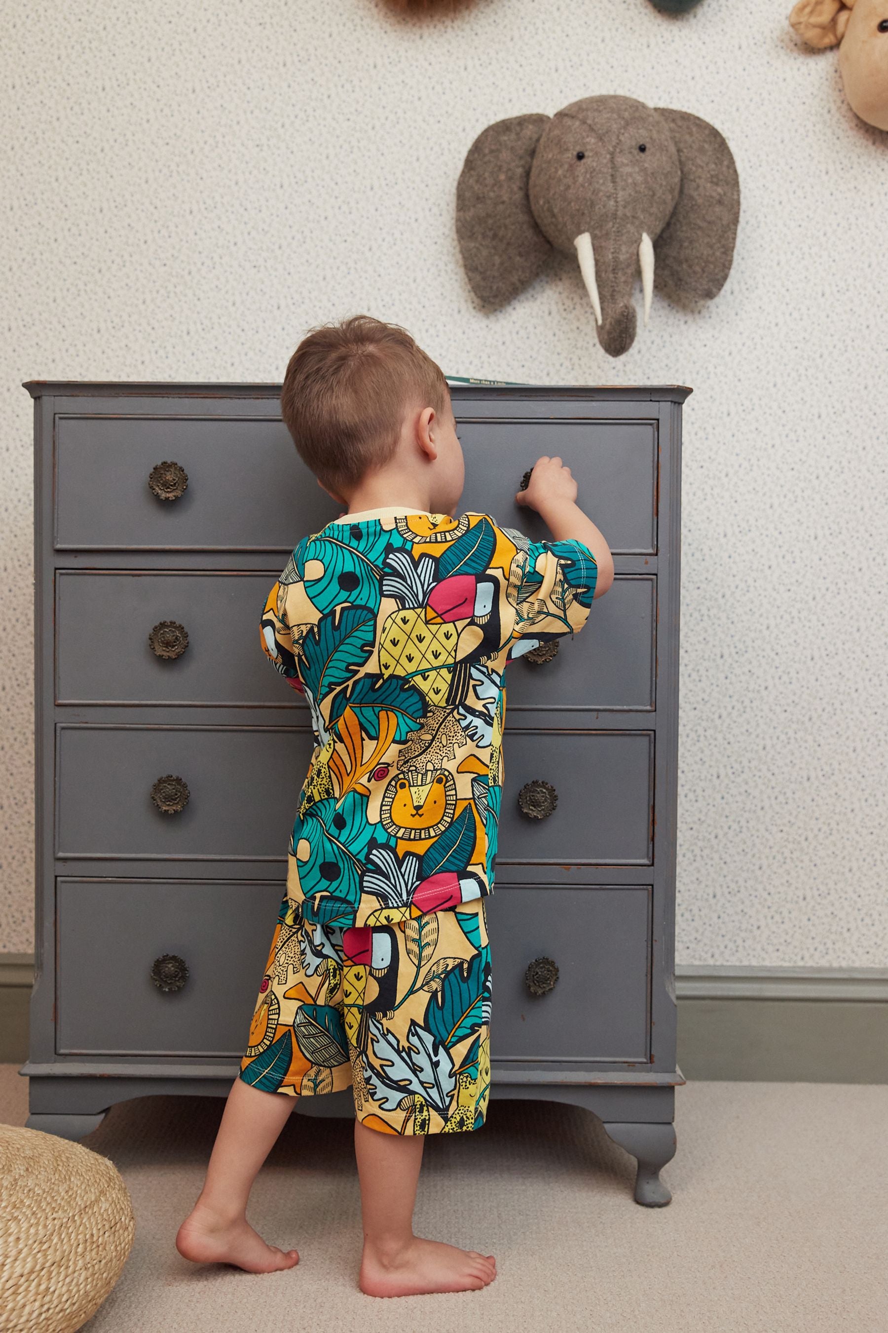 Colourful Jungle Short Pyjamas (9mths-8yrs)