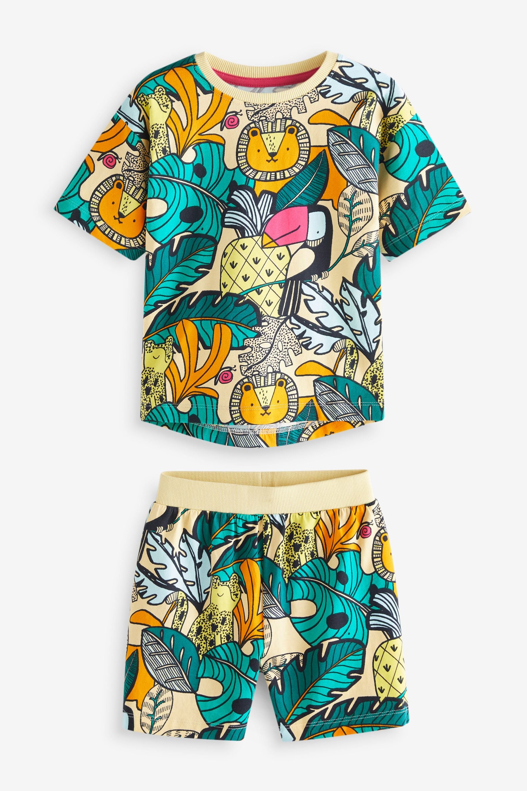 Colourful Jungle Short Pyjamas (9mths-8yrs)