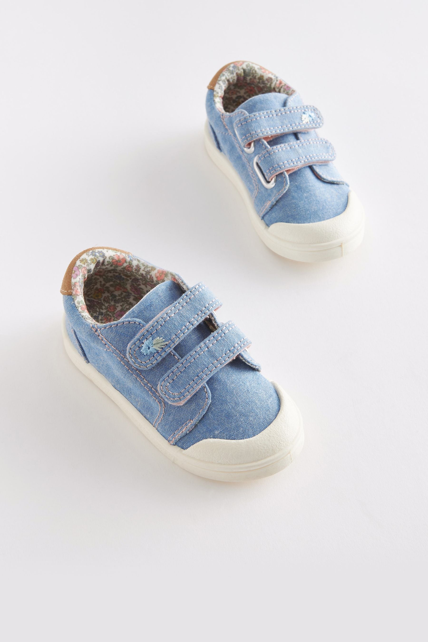 Blue Denim Machine Washable Trainers