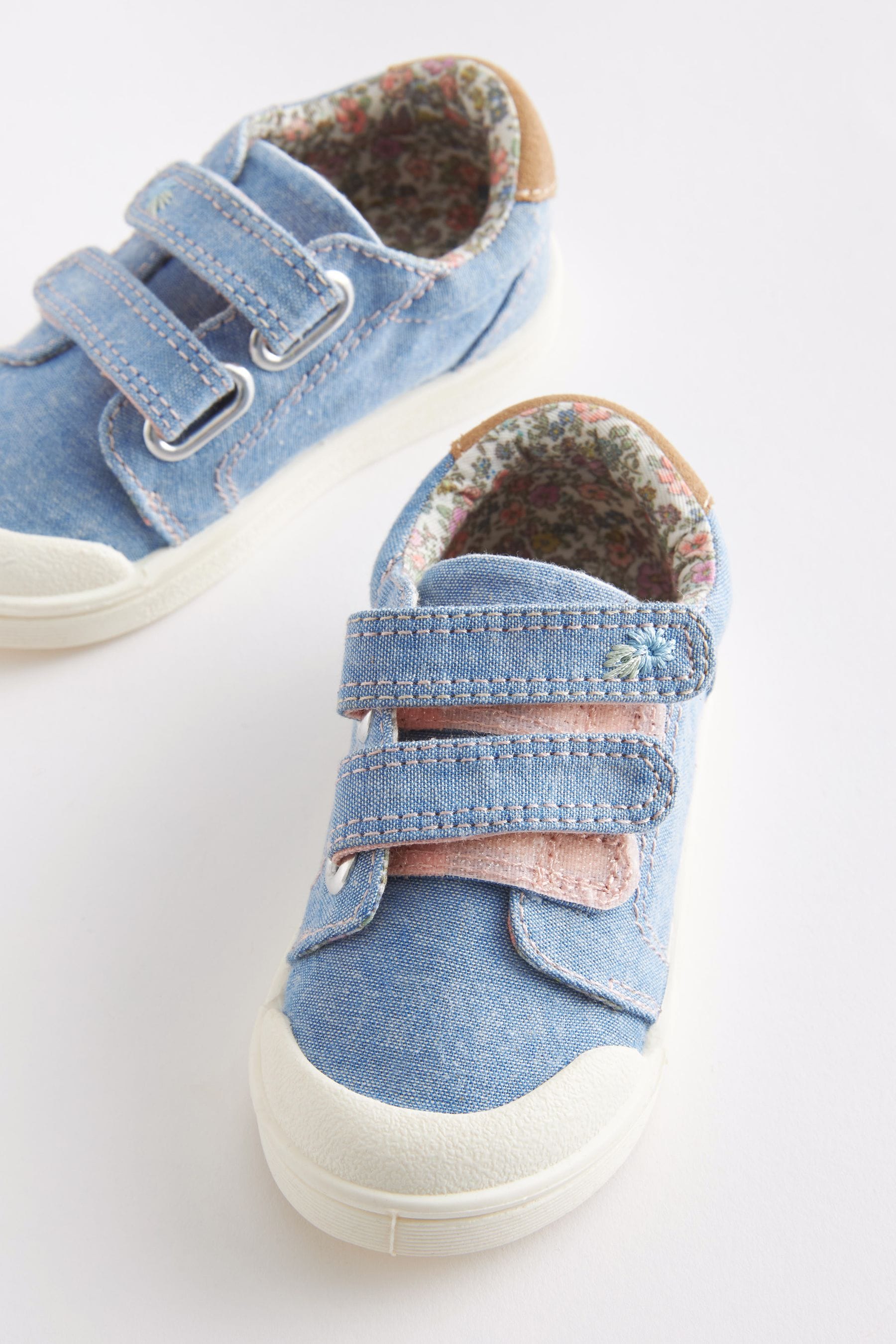 Blue Denim Machine Washable Trainers