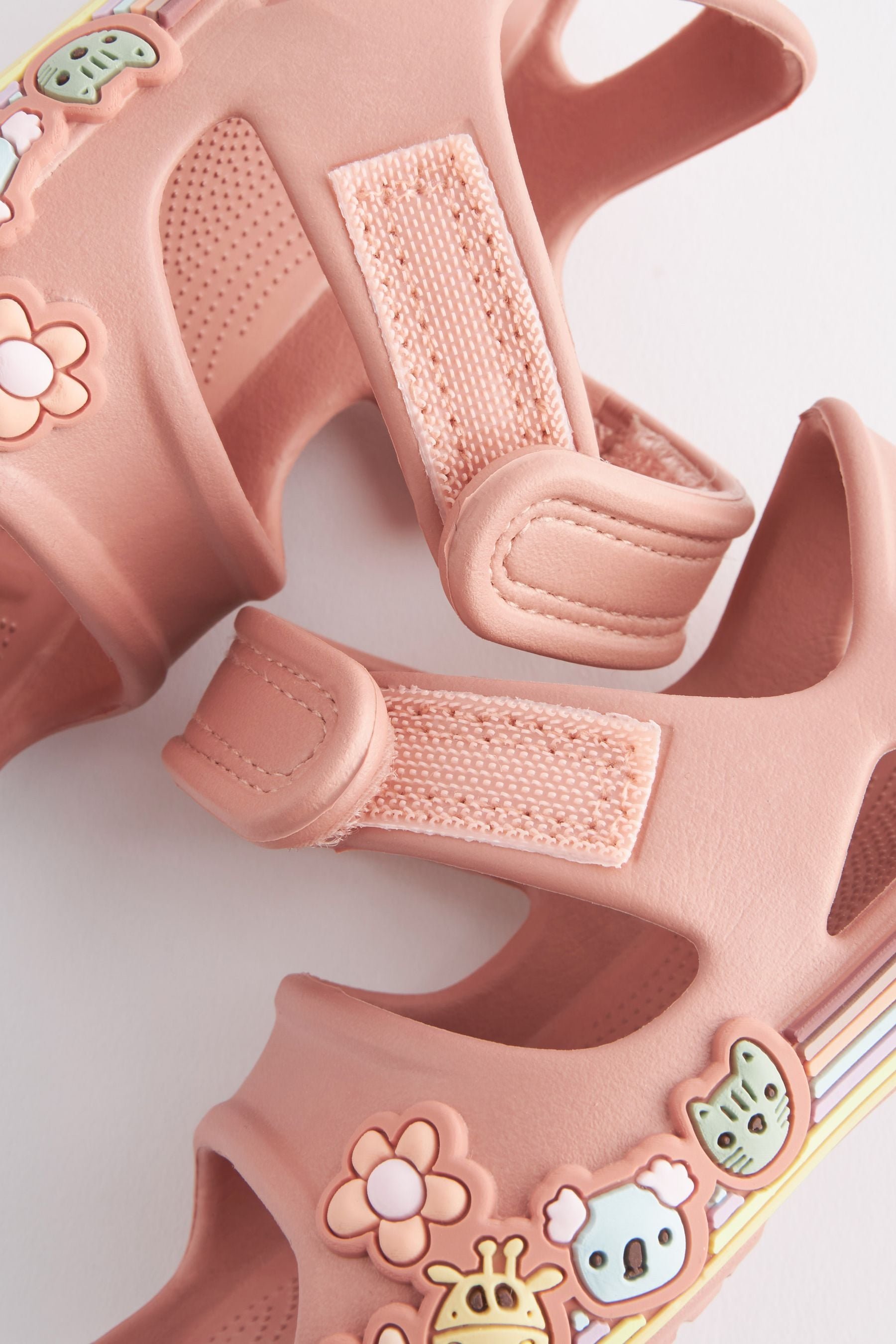 Pink Character Double Strap Sandals