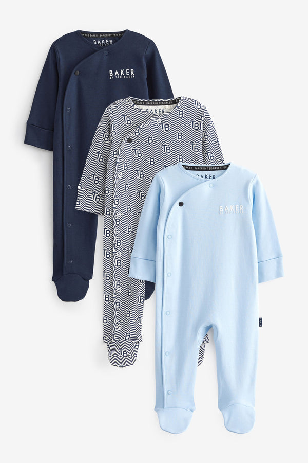 Blue Baker by Ted Baker Sleepsuit 3 Pack