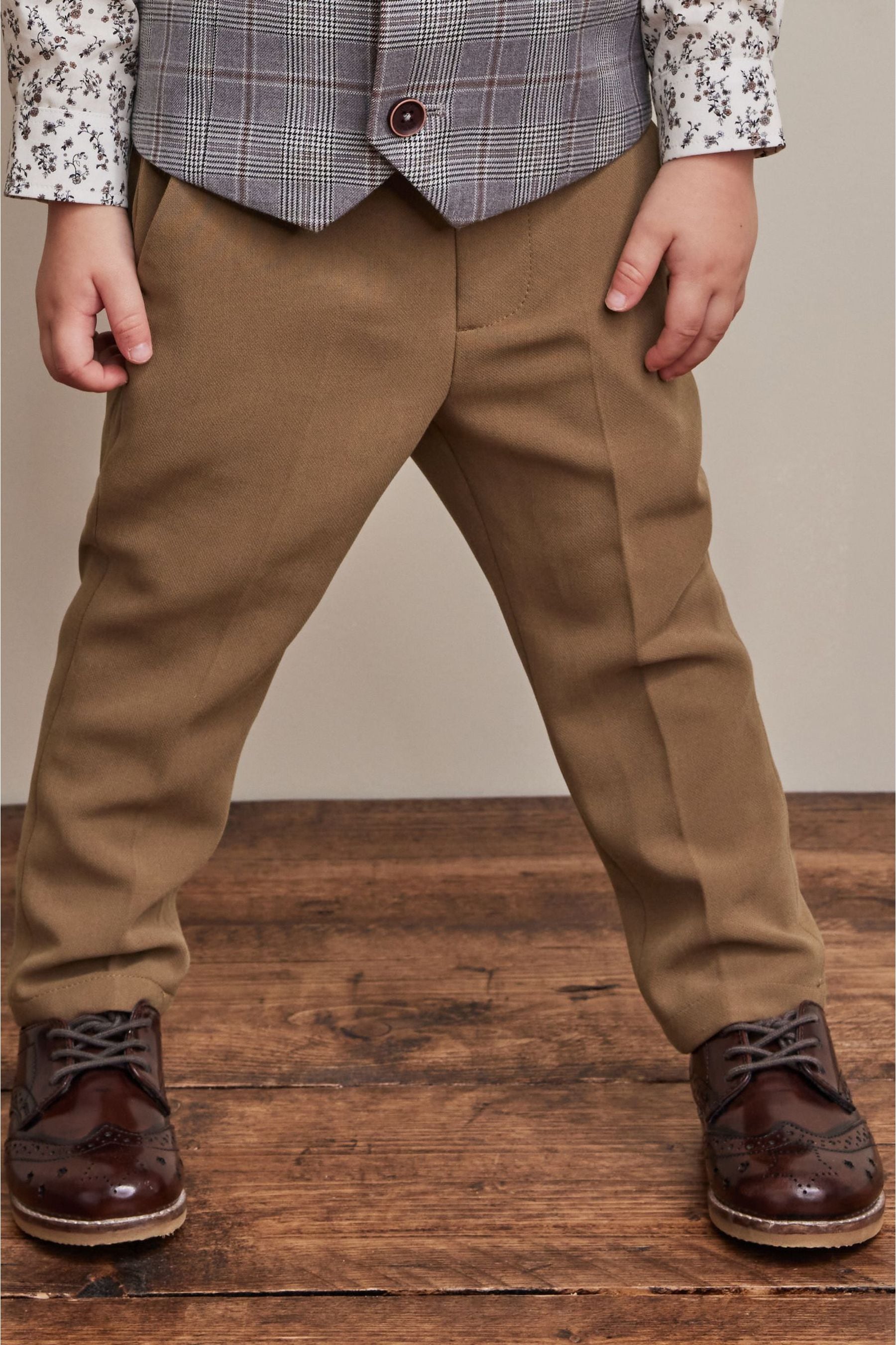 Tan Brown Formal Trousers (3mths-7yrs)