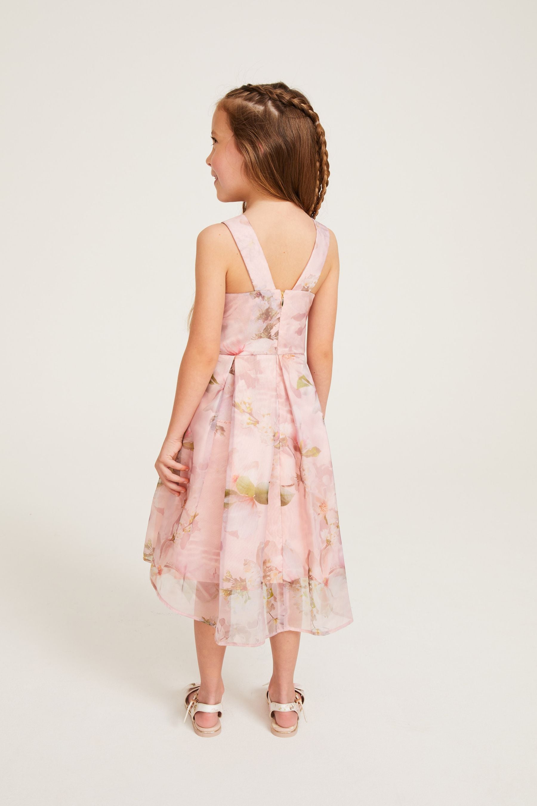 Pink Baker by Ted Baker Pink Floral Organza Dress