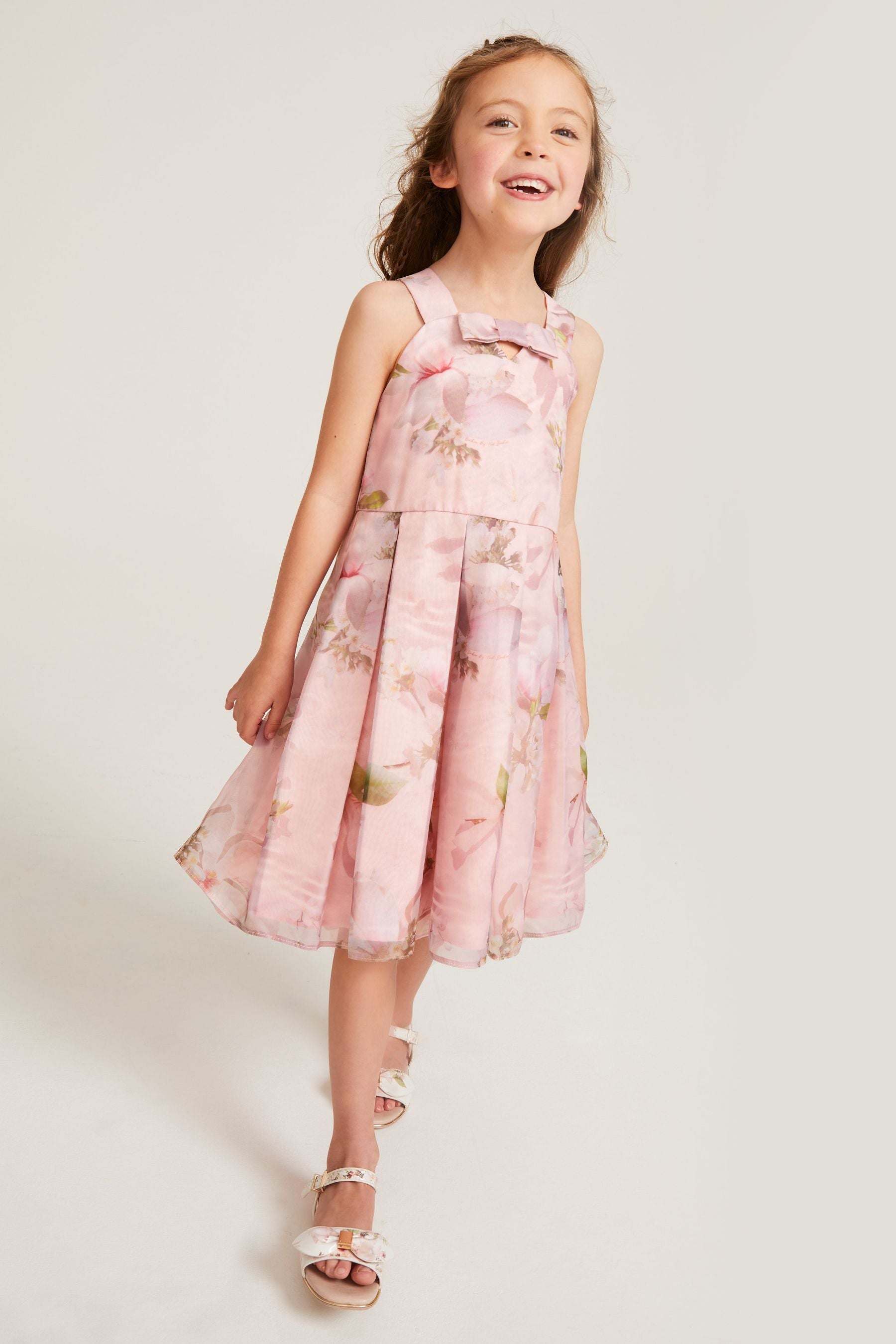 Pink Baker by Ted Baker Pink Floral Organza Dress