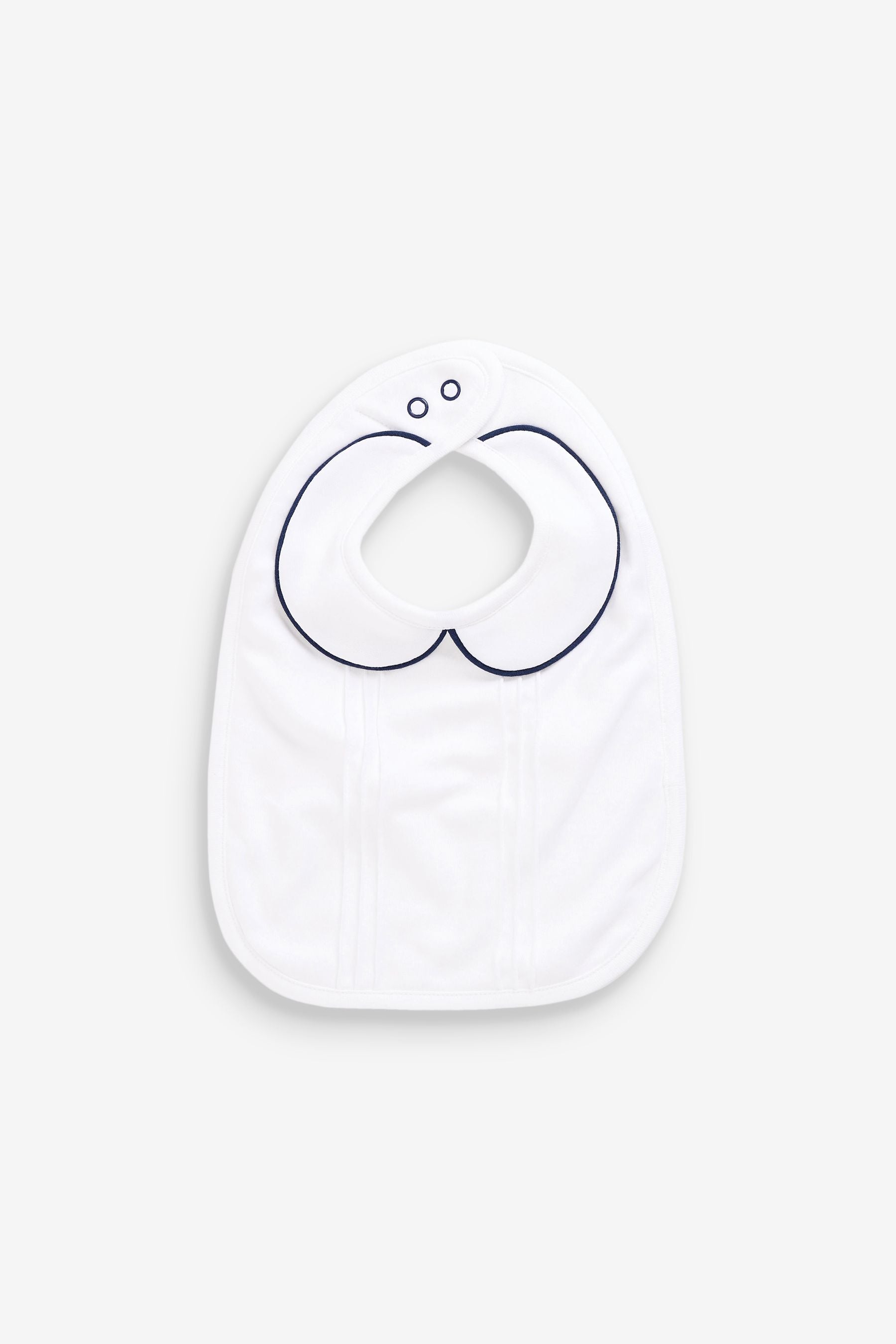 White 2 Pack Baby Occasion Bibs