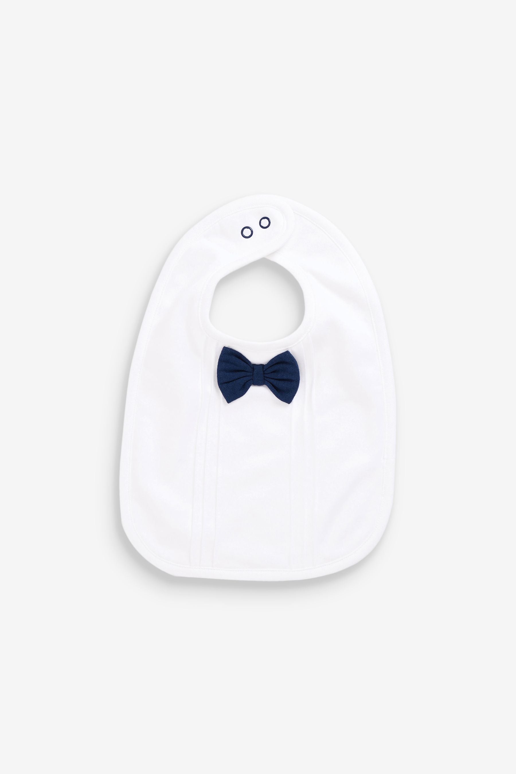 White 2 Pack Baby Occasion Bibs