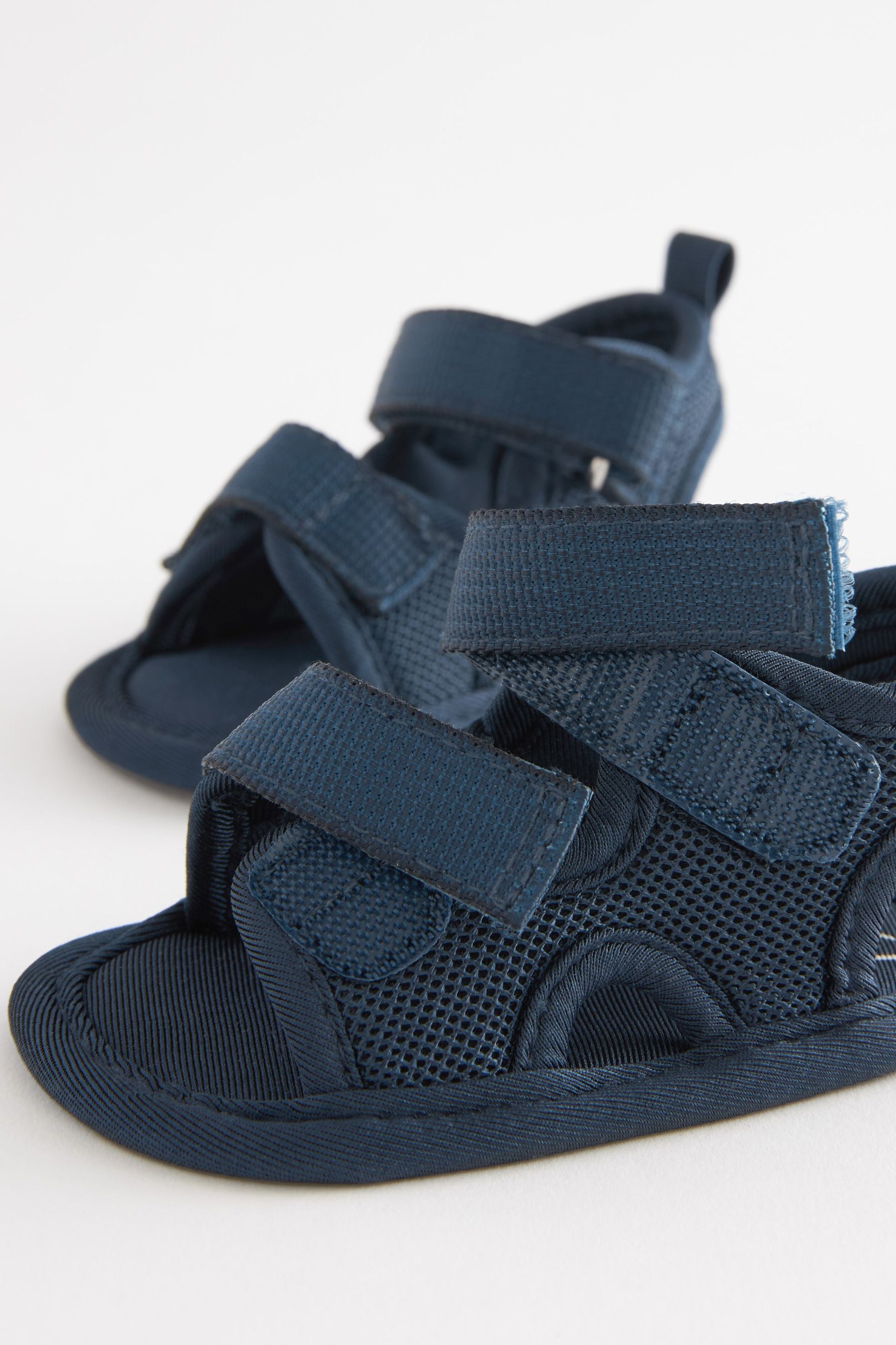 Navy Blue Sporty Tape Trekker Baby Sandals (0-24mths)