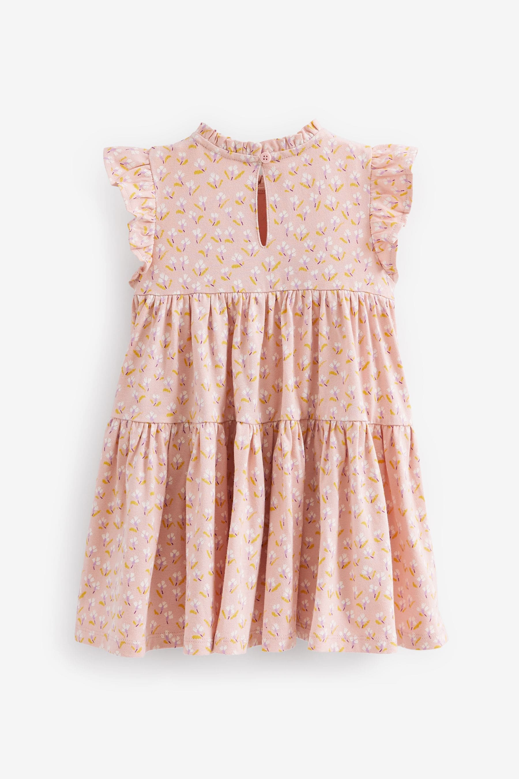 Pink Elephant Short Sleeve Tiered Jersey Dress (3mths-7yrs) – HappyBaby.eg