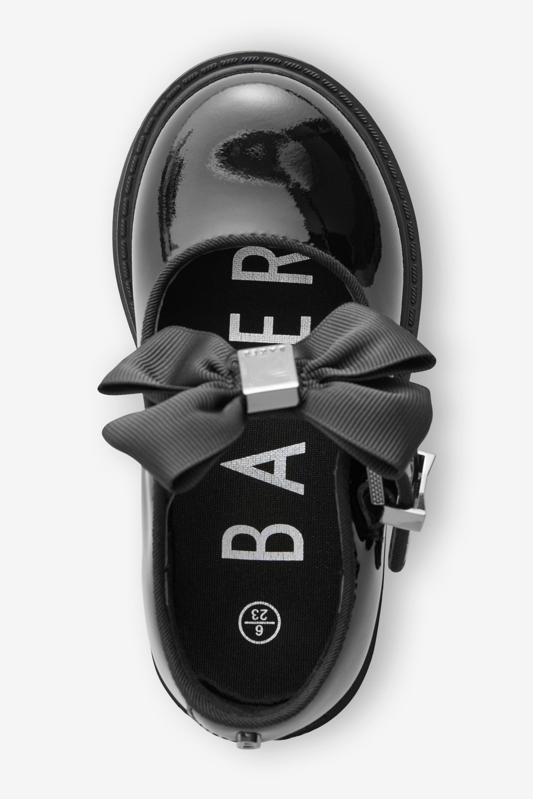 Black Baker by Ted Baker Girls Back to School Mary Jane Black Shoes with Bow