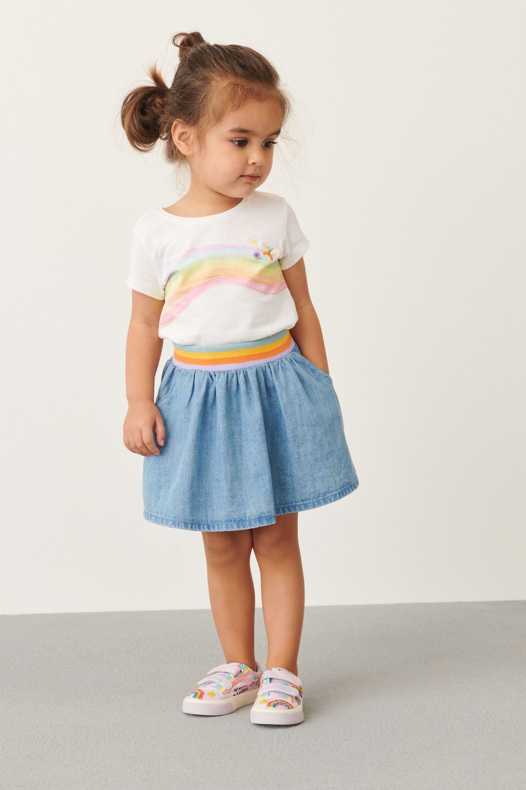 Multi 2 Piece Skirt & T-Shirt Set (3mths-7yrs)