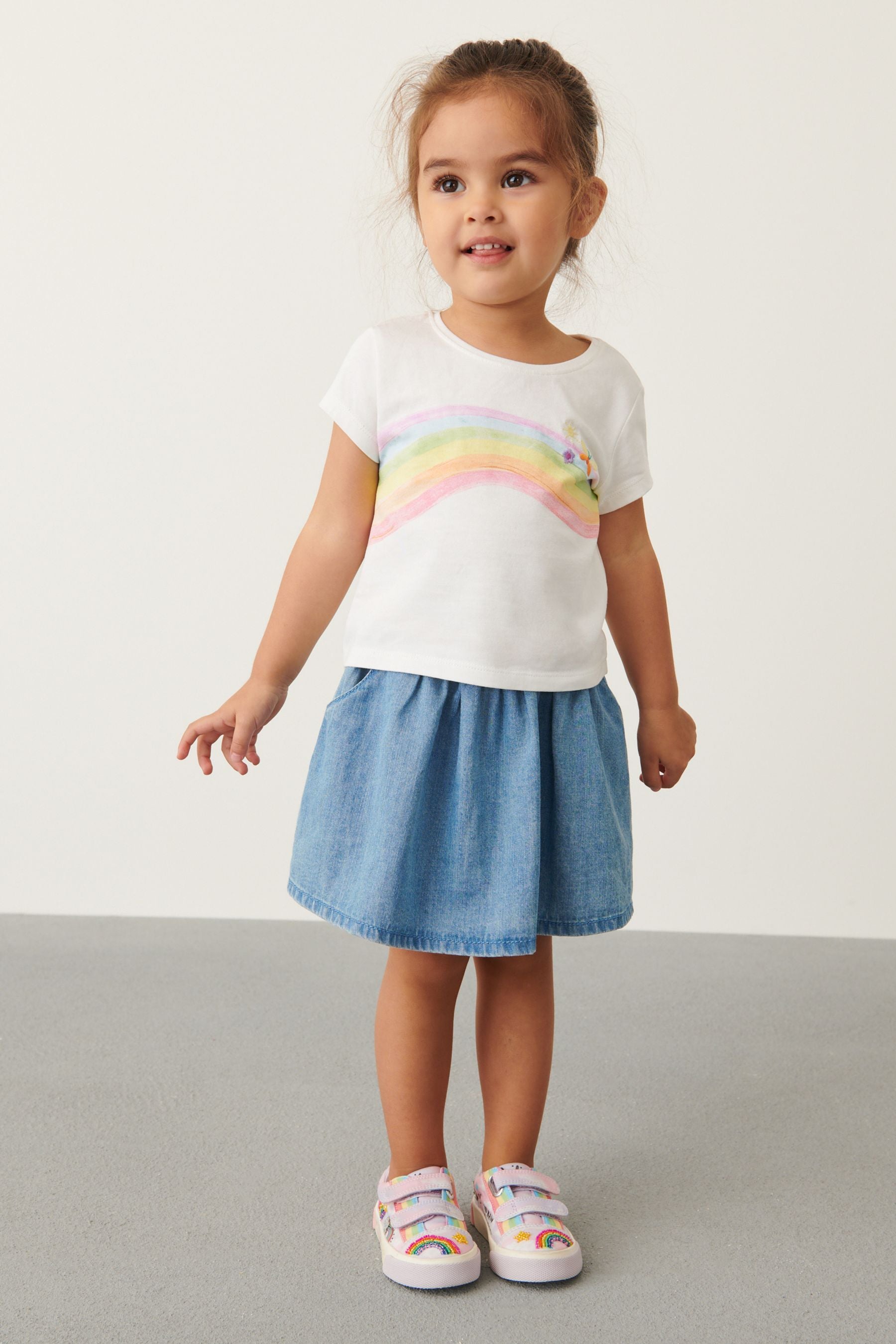 Multi 2 Piece Skirt & T-Shirt Set (3mths-7yrs)