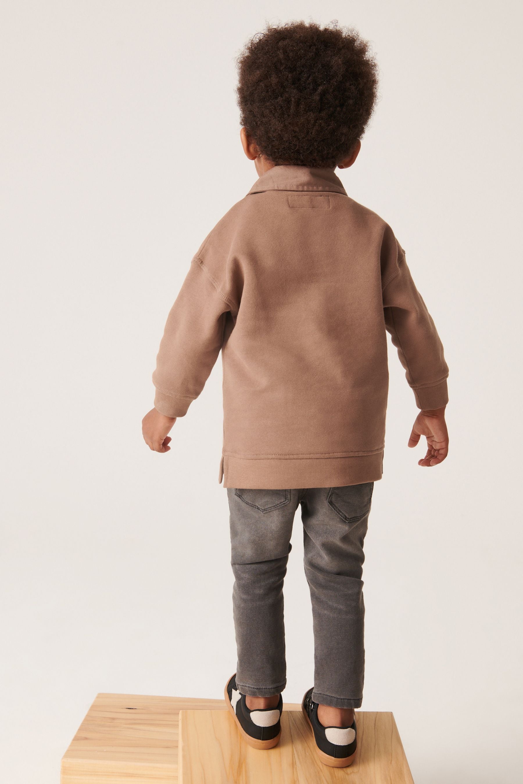 Chocolate Brown Solid Colour Rugby Polo Shirt (3mths-7yrs)