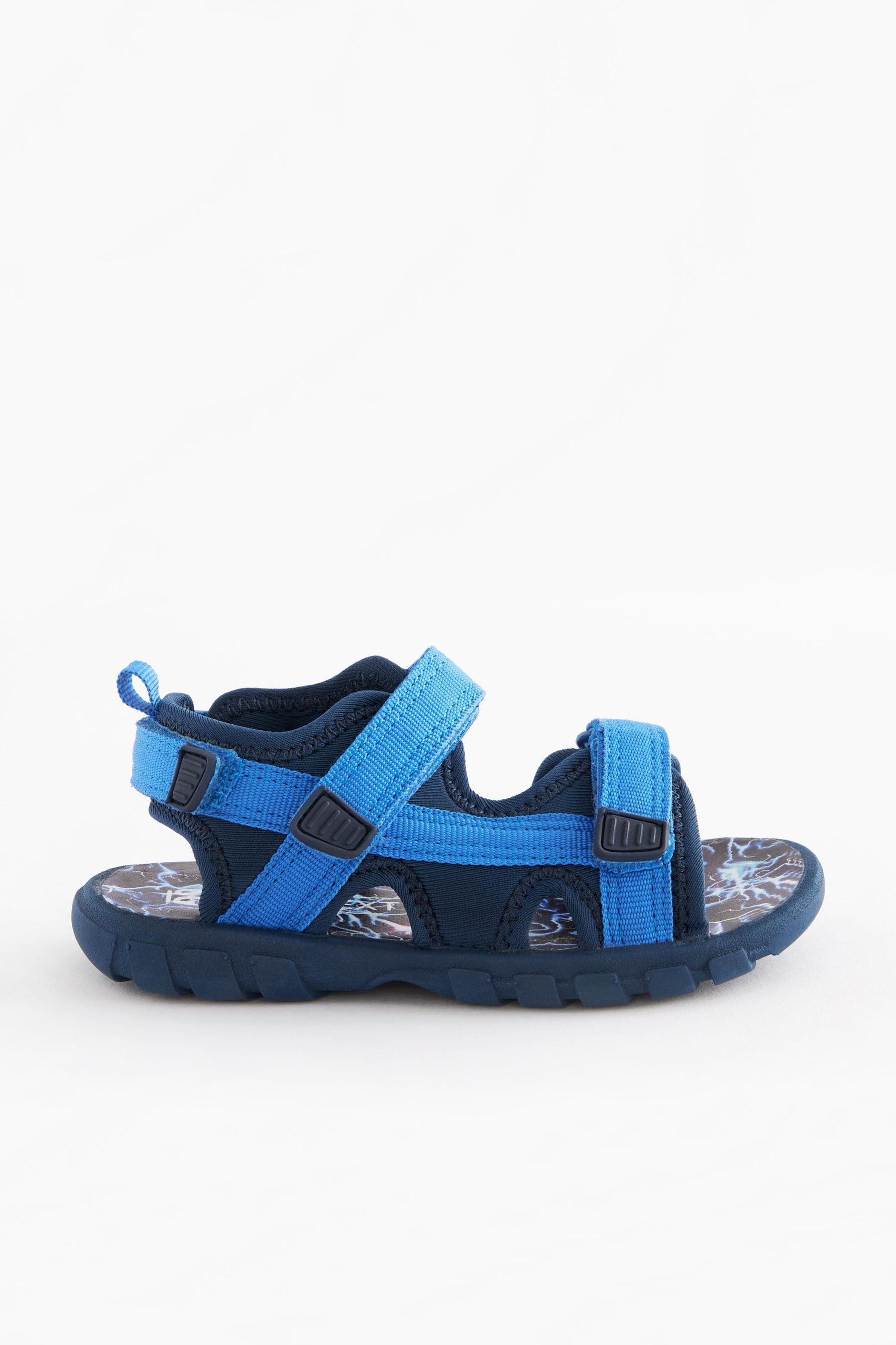 Cobalt Blue Lightweight Touch Fastening Adjustable Strap Trekker Sandals