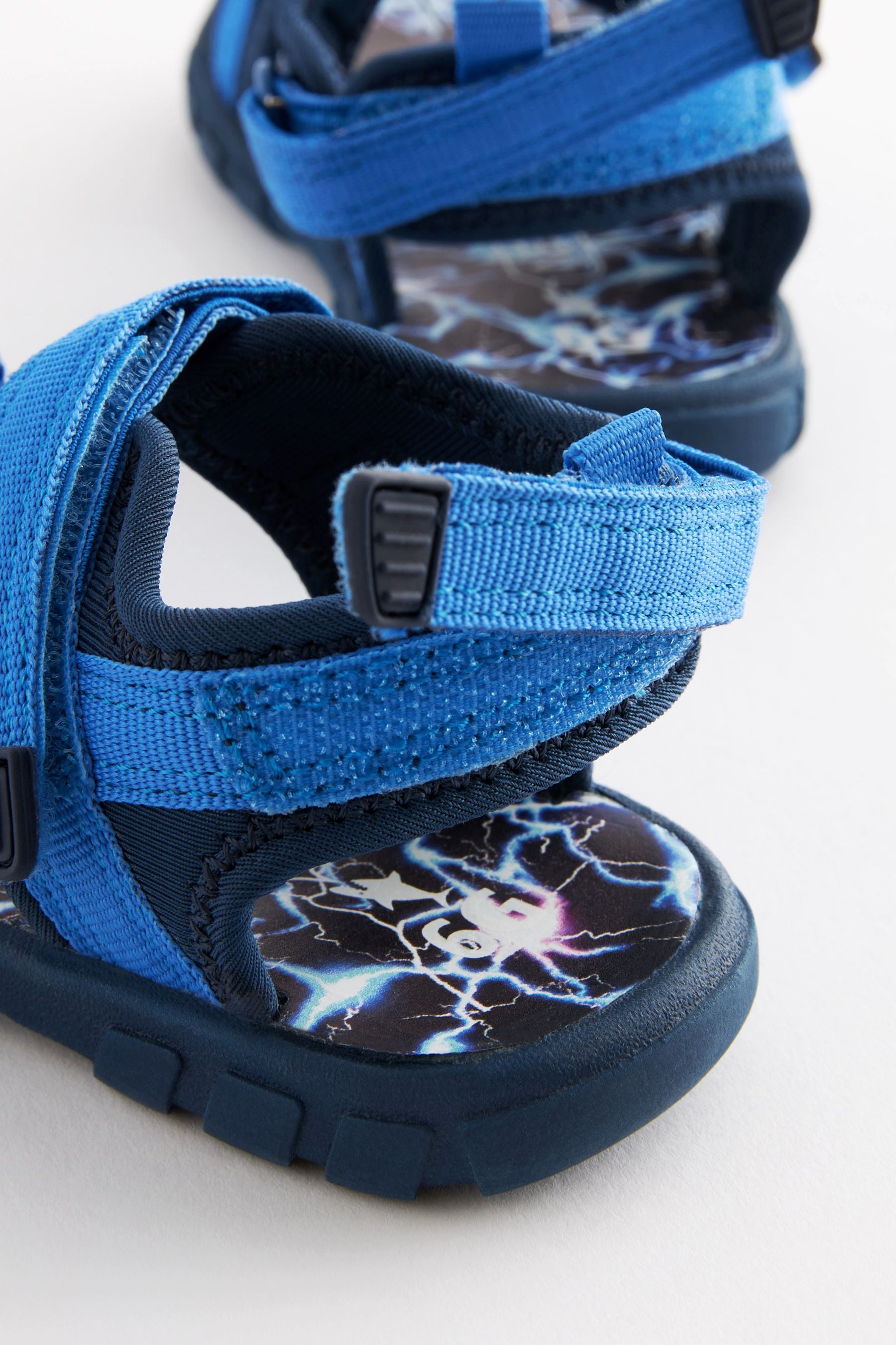 Cobalt Blue Lightweight Touch Fastening Adjustable Strap Trekker Sandals