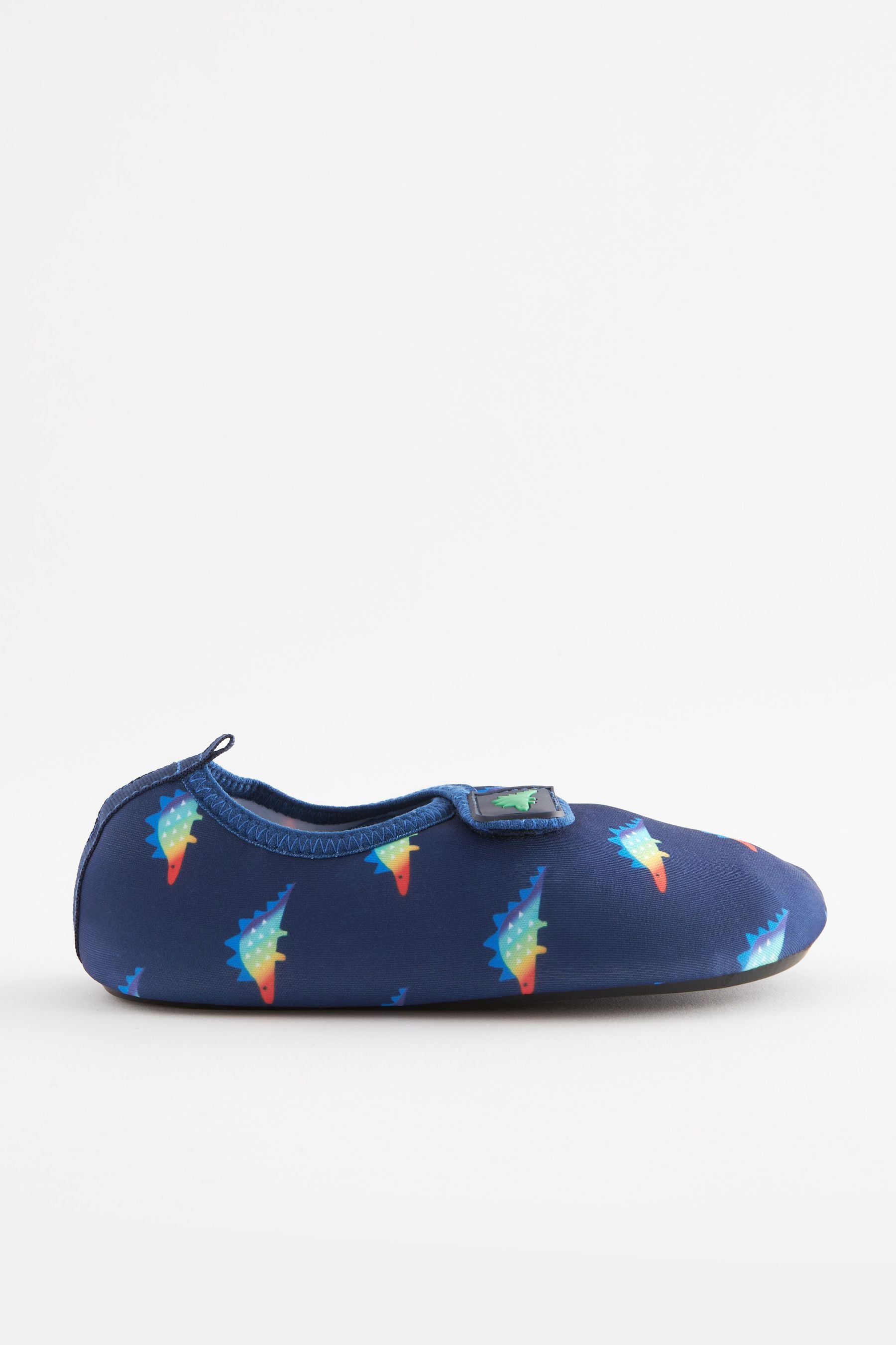 Navy Blue Dinosaur Beach Sock Shoes