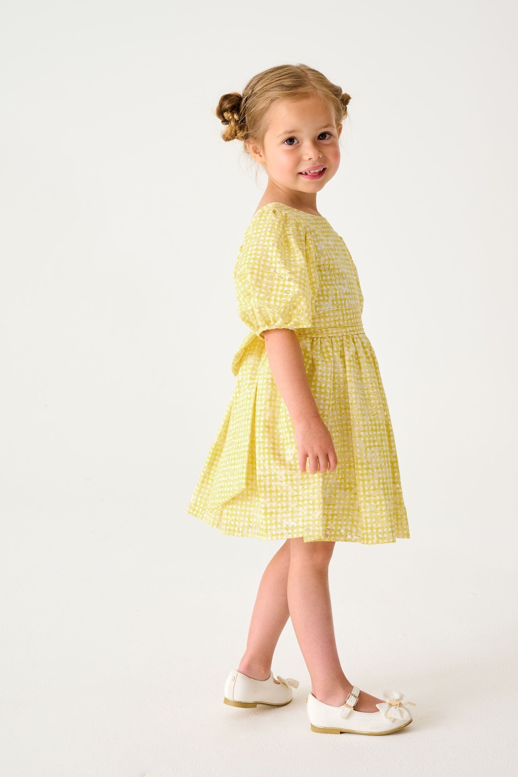 Yellow Baker by Ted Baker Yellow Gingham Dress