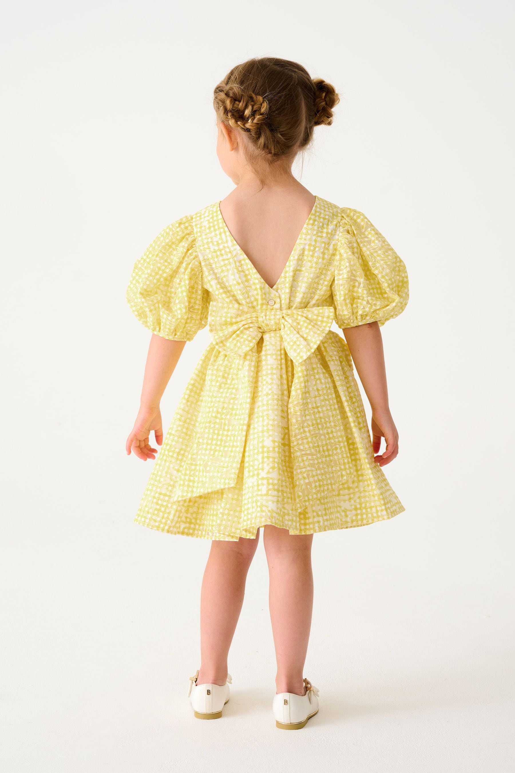 Yellow Baker by Ted Baker Yellow Gingham Dress