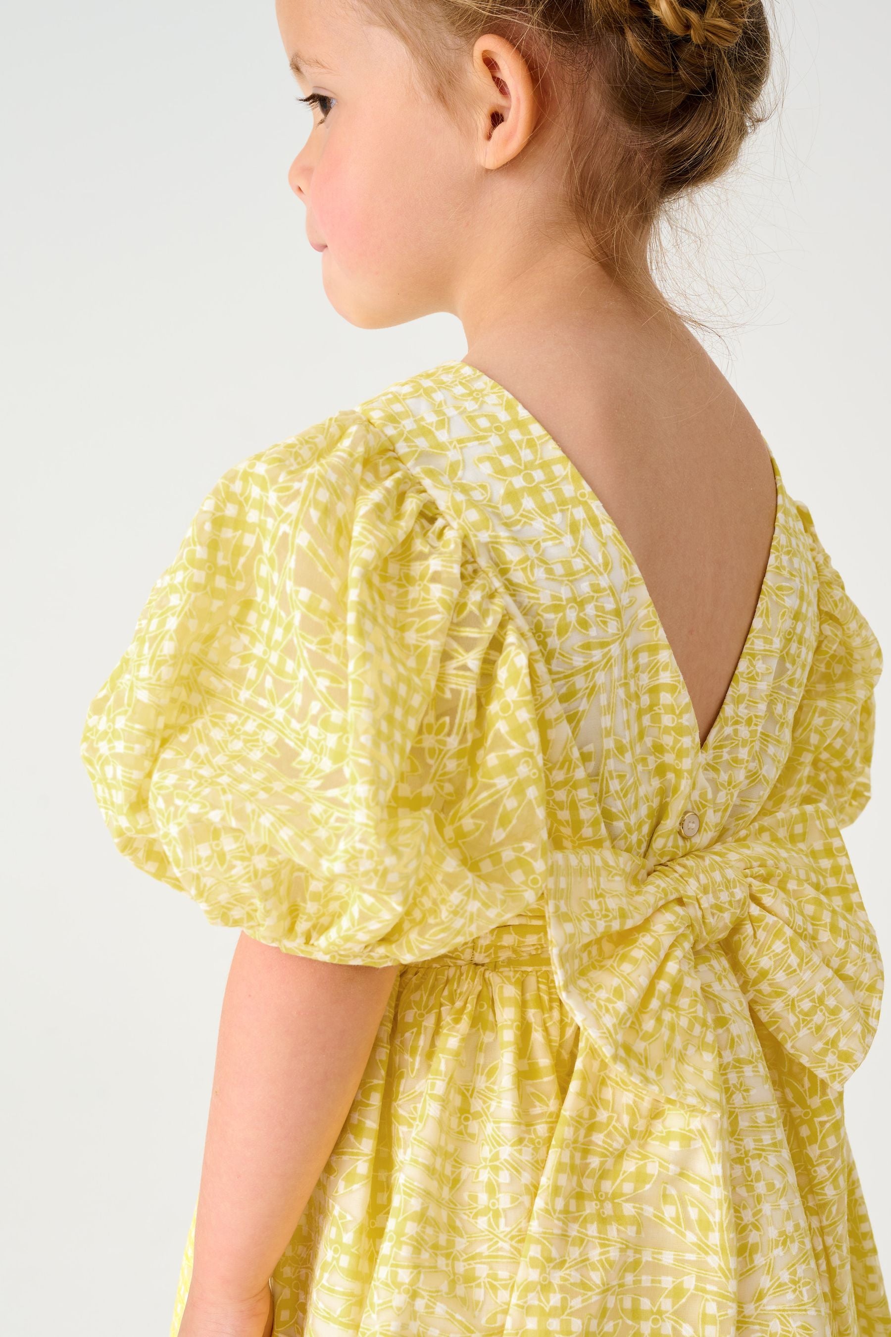 Yellow Baker by Ted Baker Yellow Gingham Dress