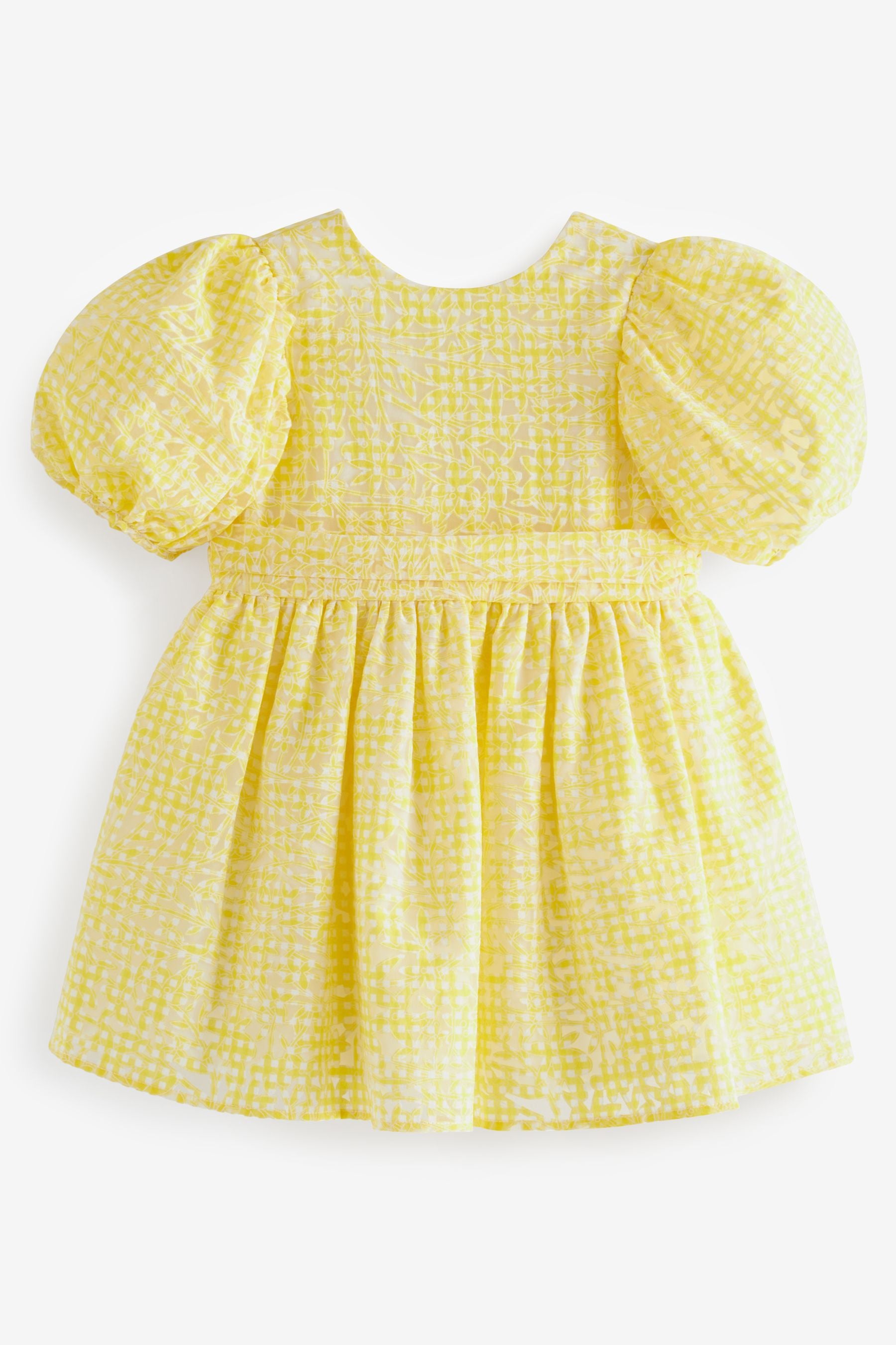 Yellow Baker by Ted Baker Yellow Gingham Dress