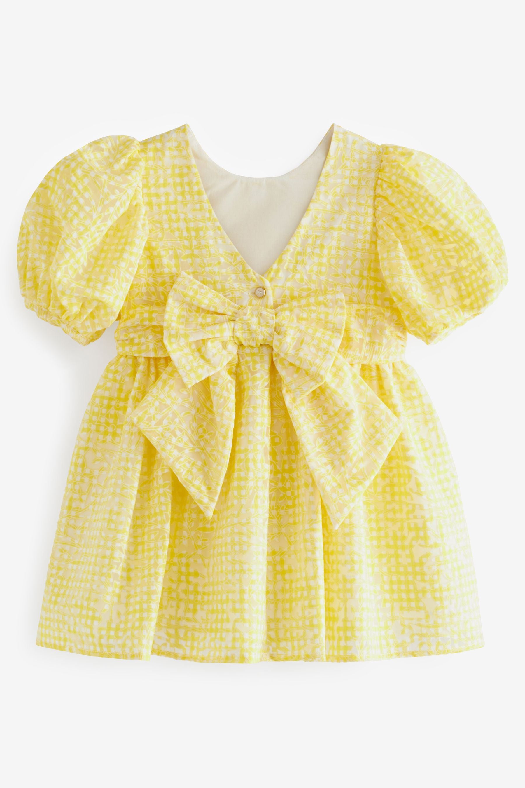 Yellow Baker by Ted Baker Yellow Gingham Dress