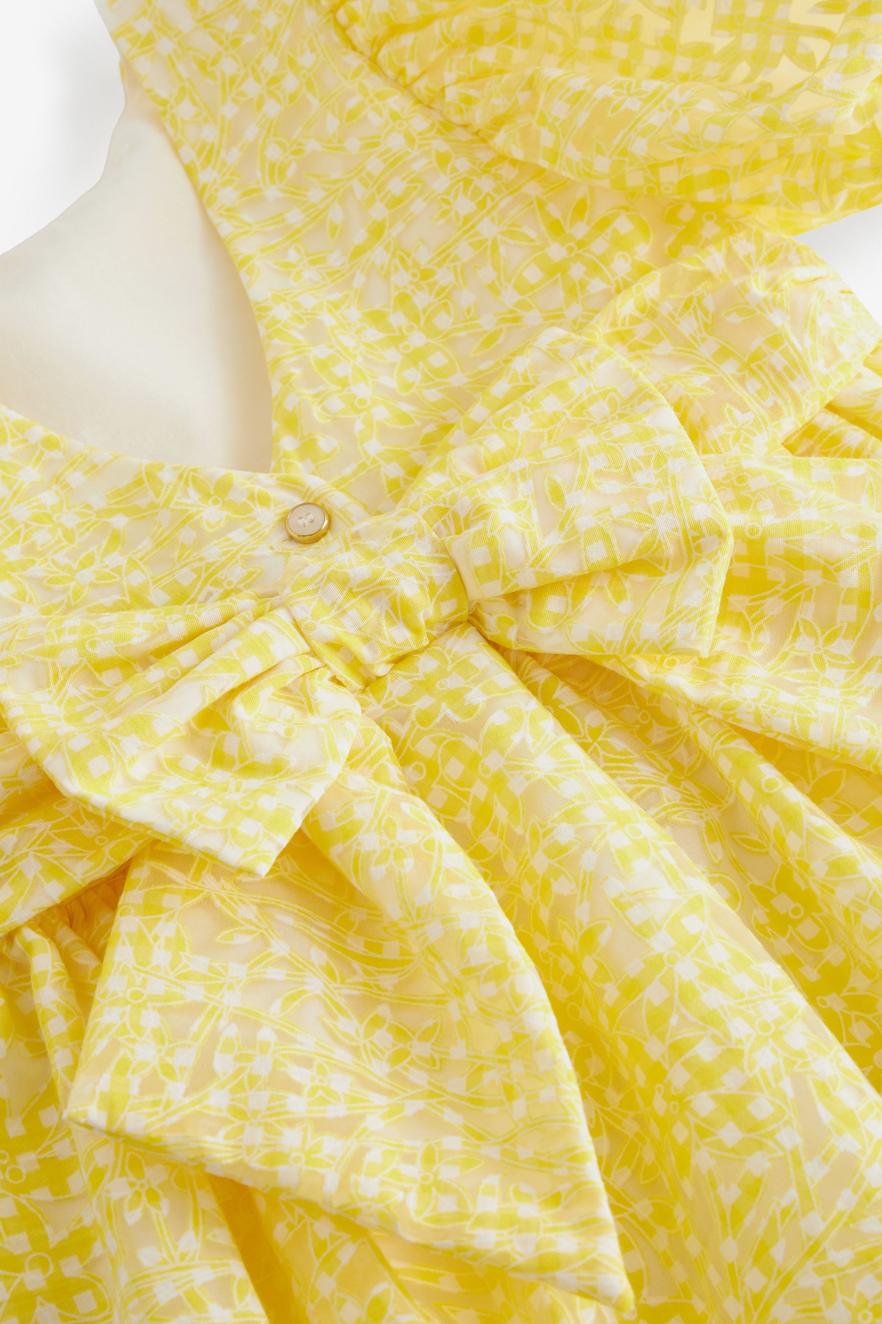 Yellow Baker by Ted Baker Yellow Gingham Dress