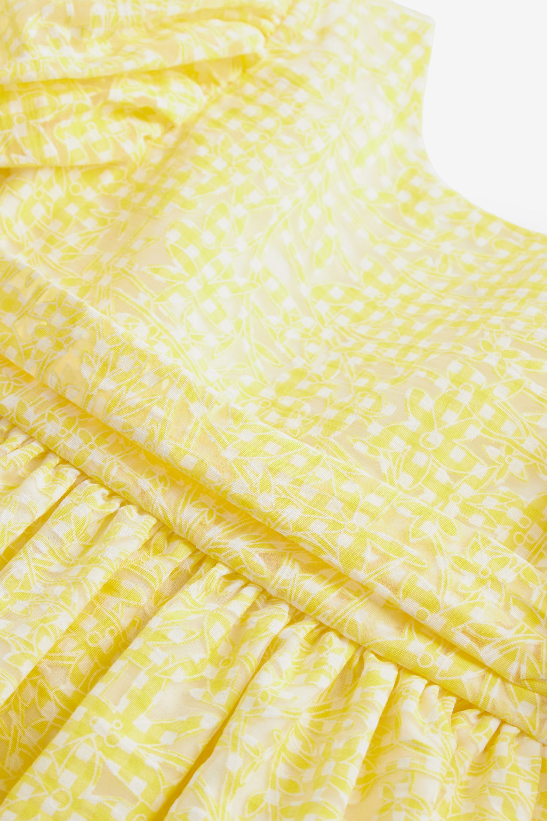 Yellow Baker by Ted Baker Yellow Gingham Dress