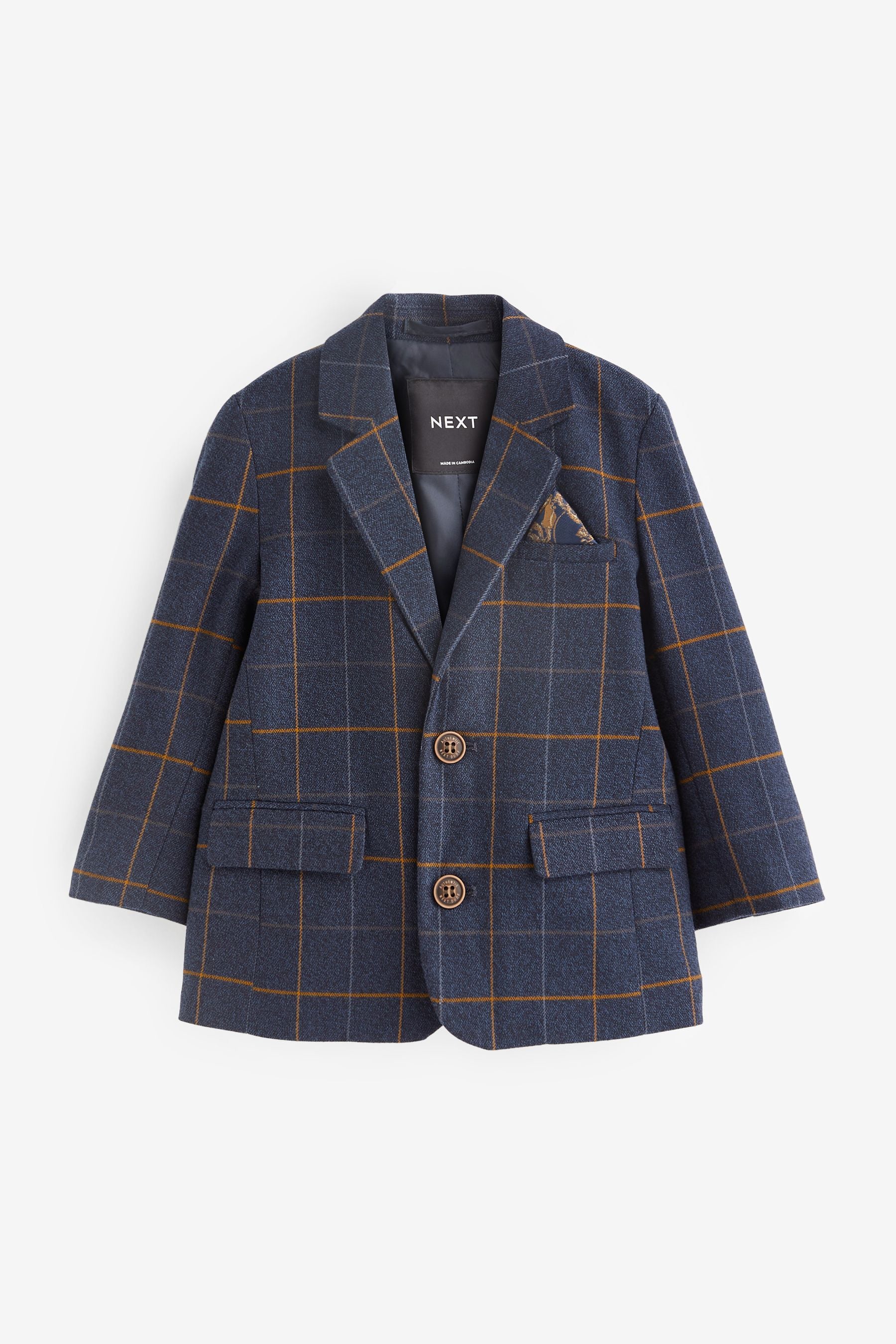 Navy Check Blazer (3mths-9yrs)