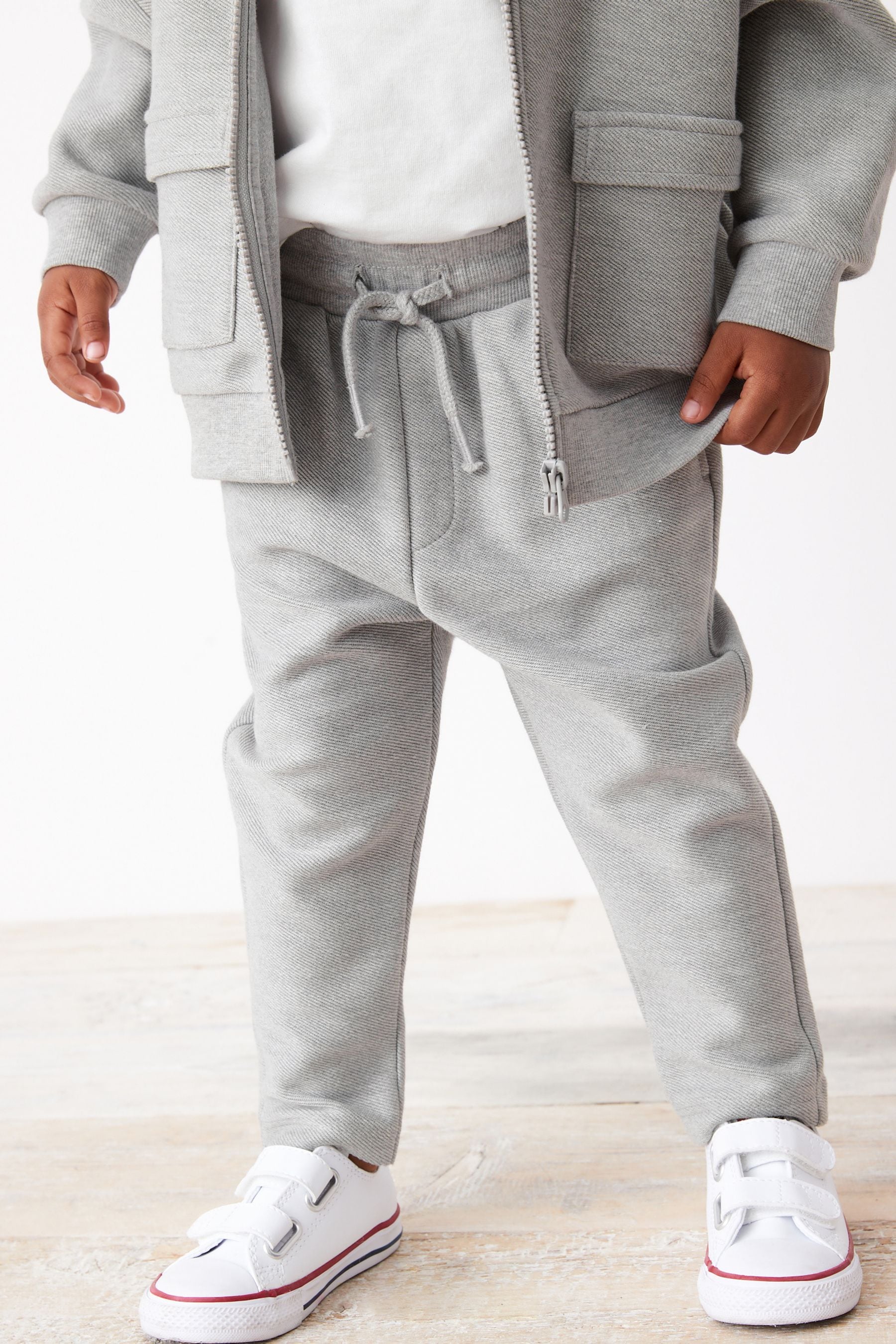 Light Grey 3 Piece Jersey Bomber and Joggers Set (3mths-7yrs)