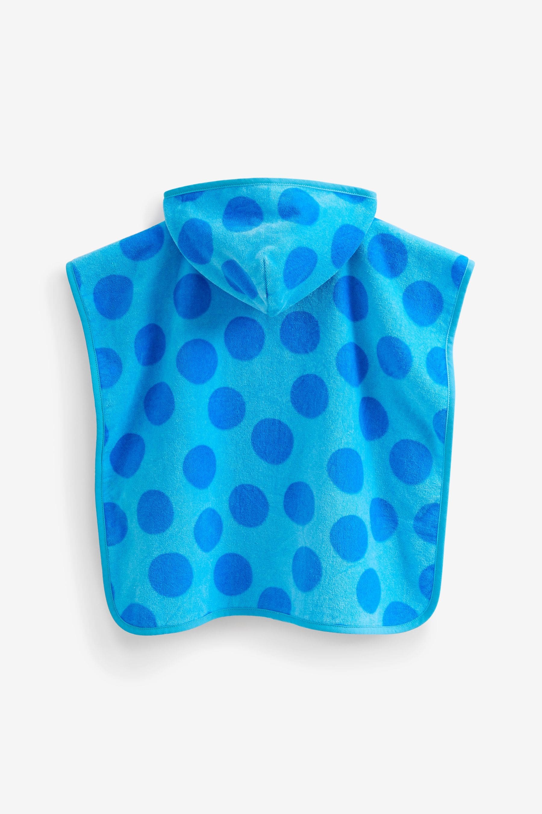 Blue Daisy Towelling Poncho