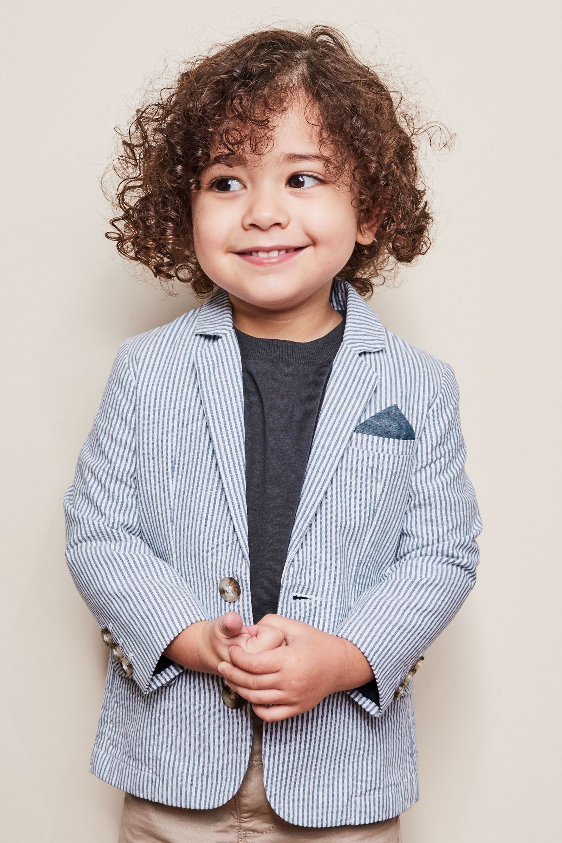 Ticking Stripe Blazer (3mths-9yrs)