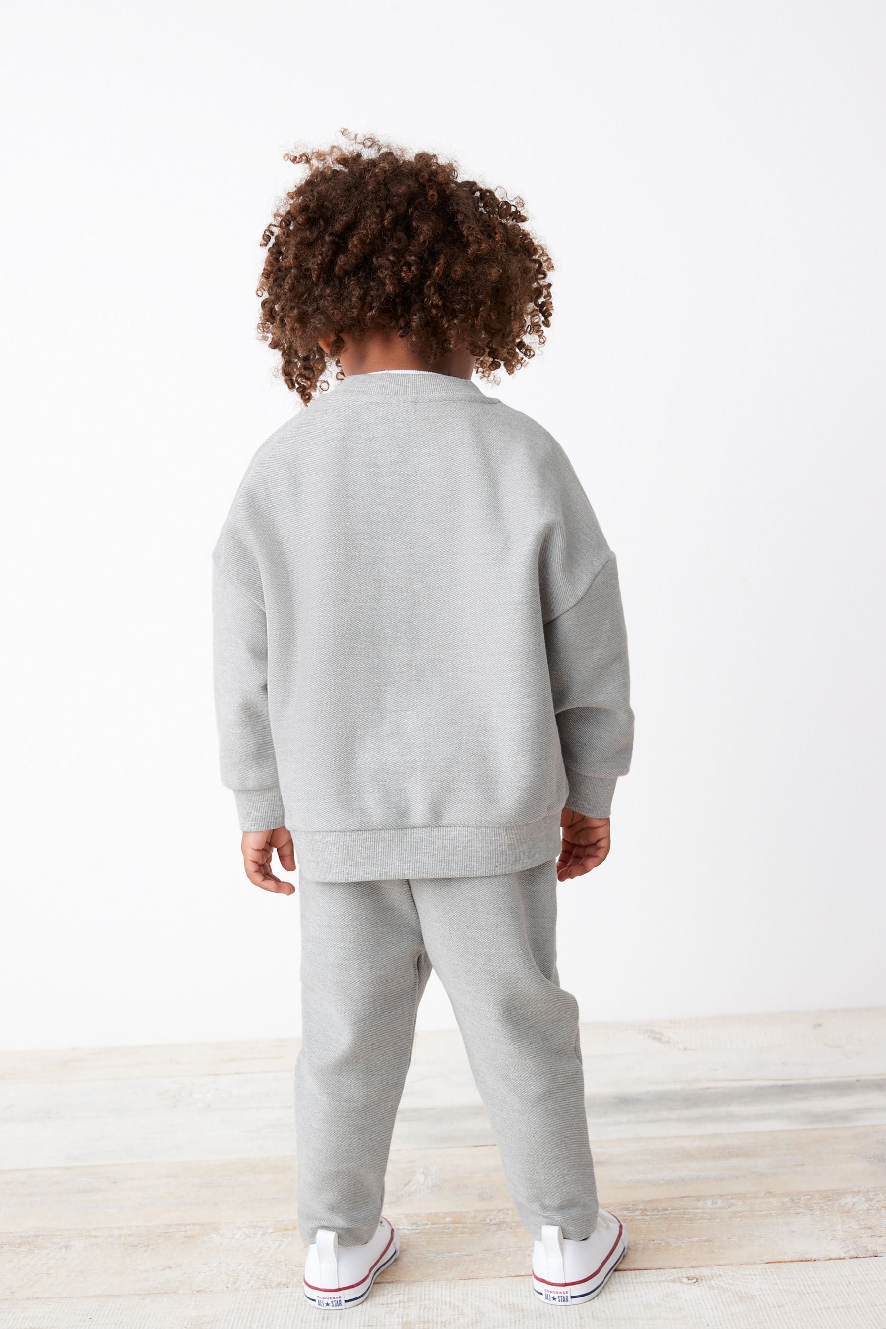 Light Grey 3 Piece Jersey Bomber and Joggers Set (3mths-7yrs)