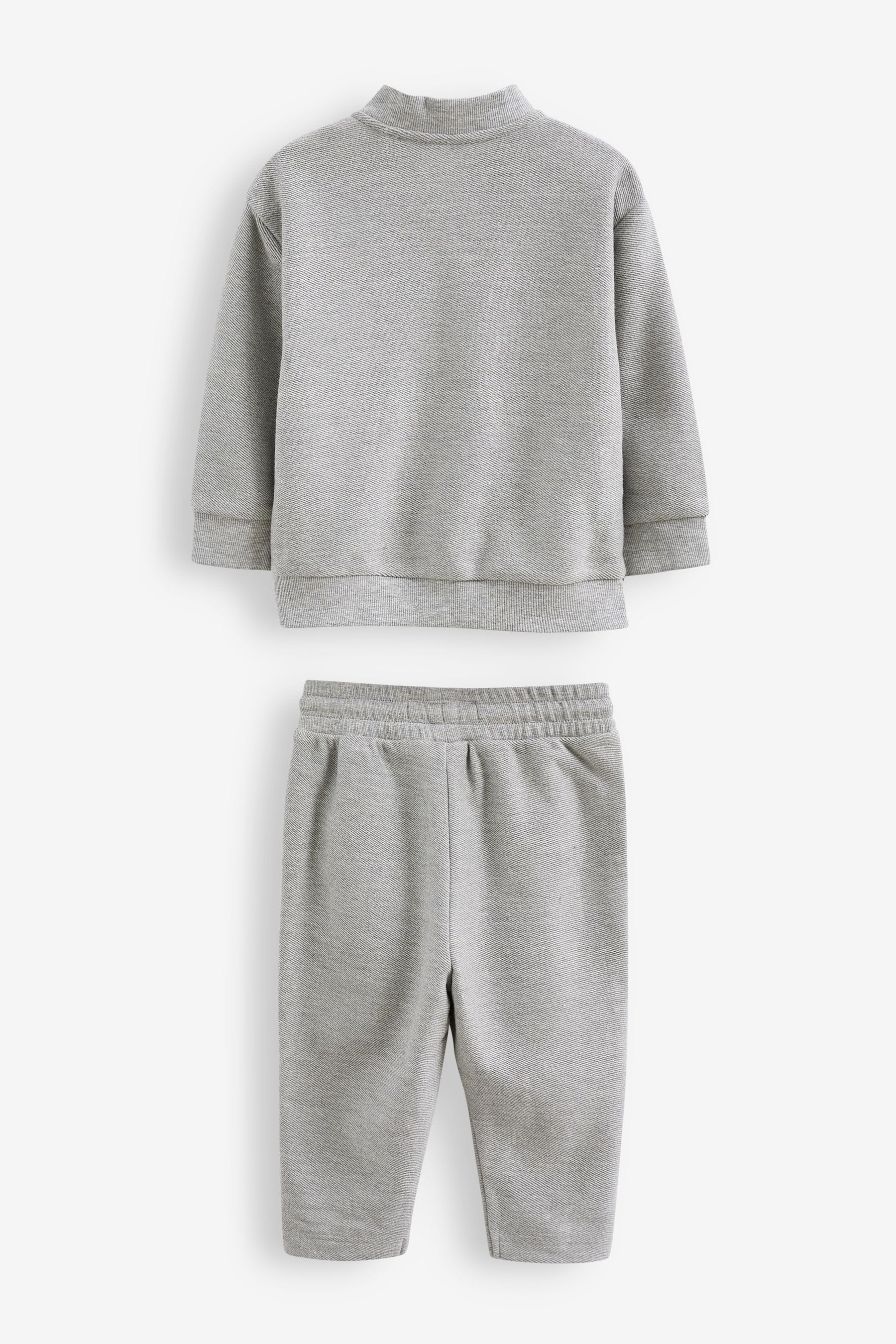 Light Grey 3 Piece Jersey Bomber and Joggers Set (3mths-7yrs)