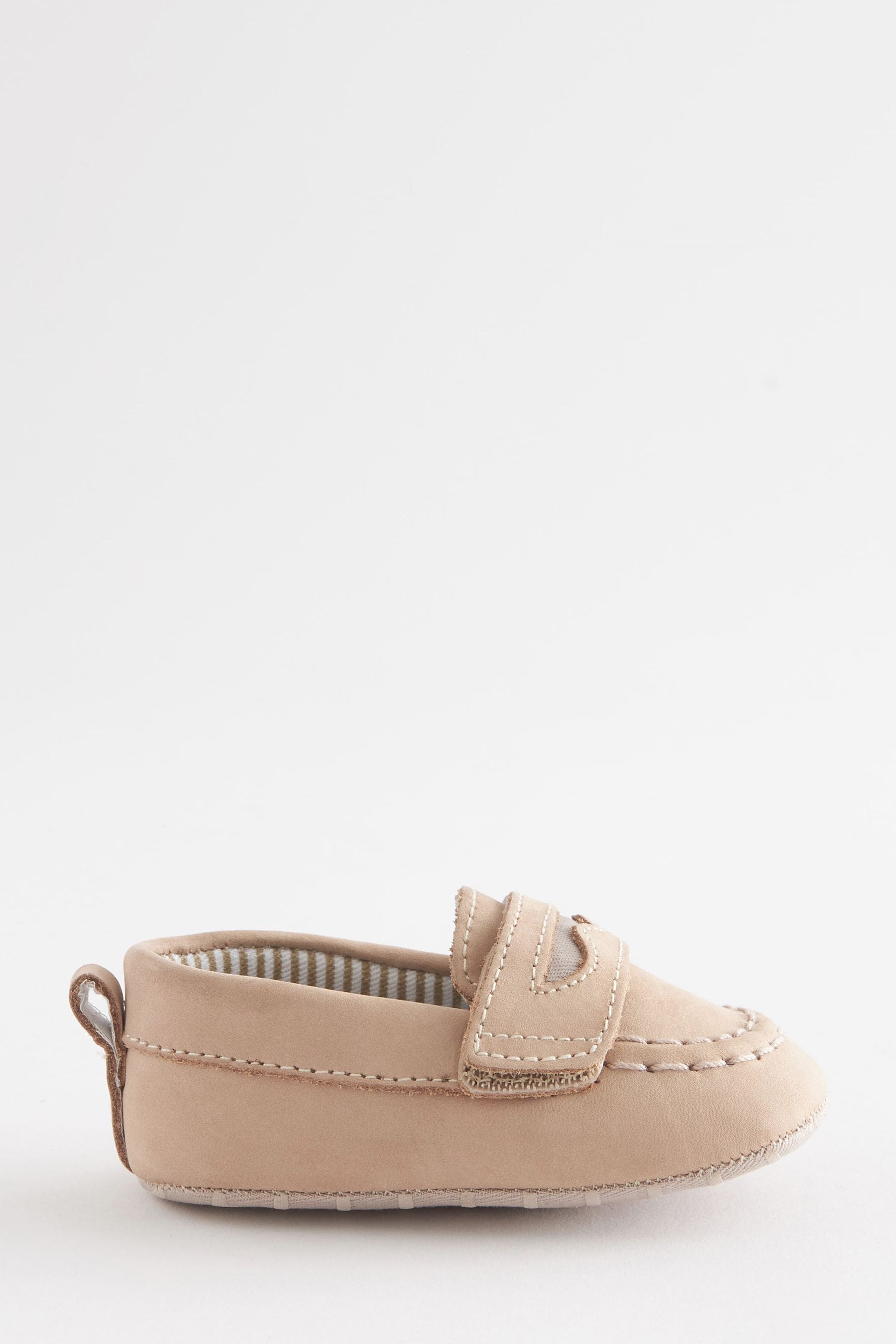 Natural Pram Moccasin Baby Shoes (0-24mths)