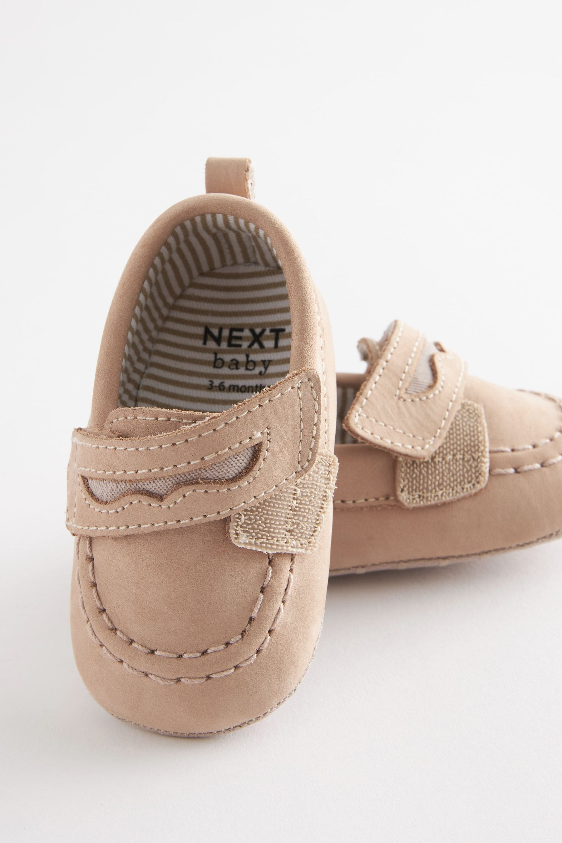 Natural Pram Moccasin Baby Shoes (0-24mths)