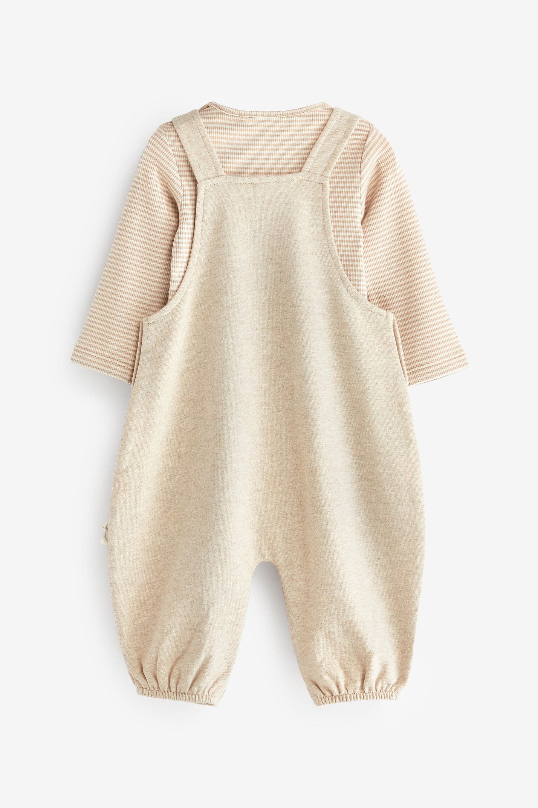 Neutral Character Appliqu?©?©?© Jersey Baby Dungarees And Bodysuit (0mths-2yrs)