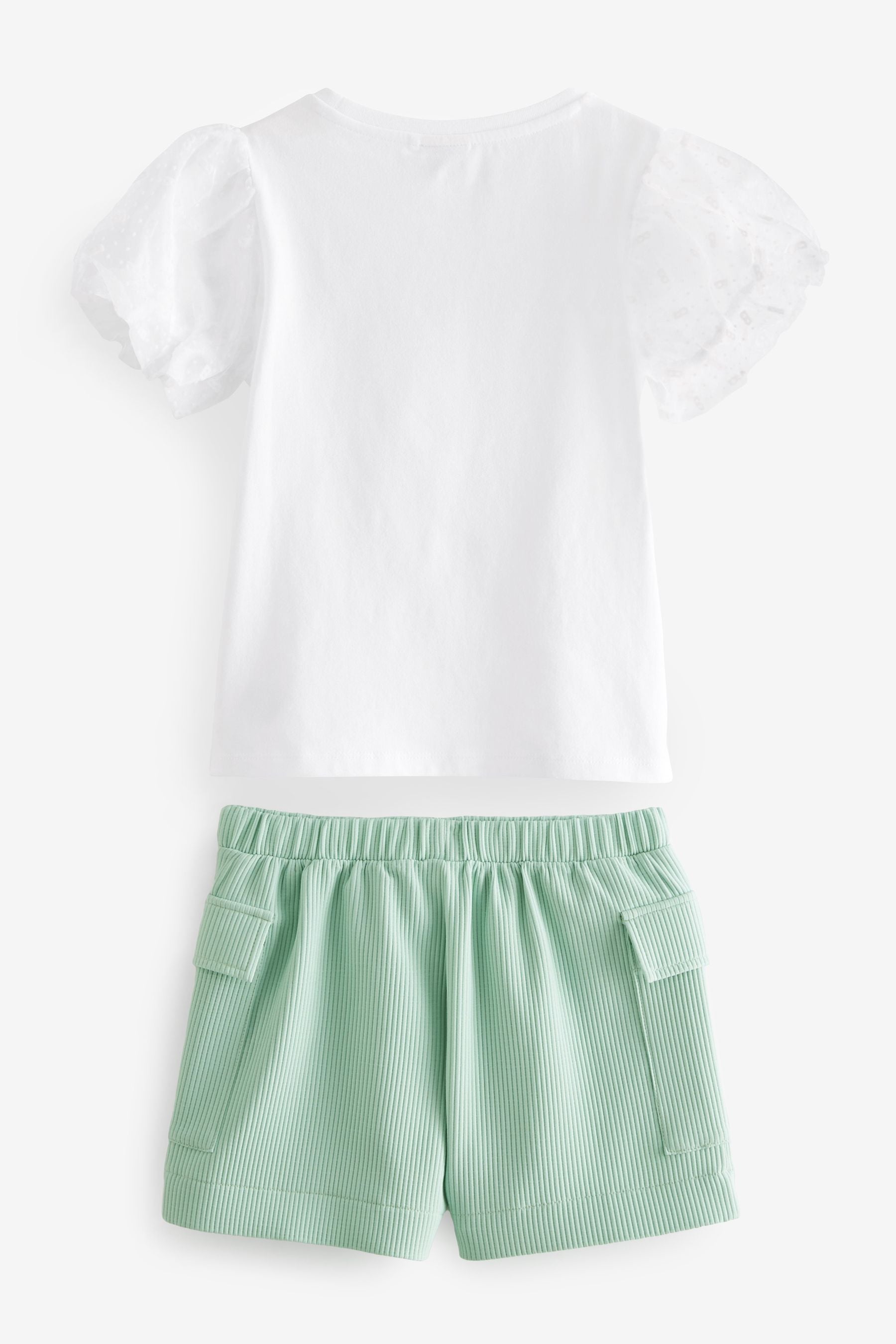 Green Baker by Ted Baker Mint Green T-Shirt and Cargo Short Set