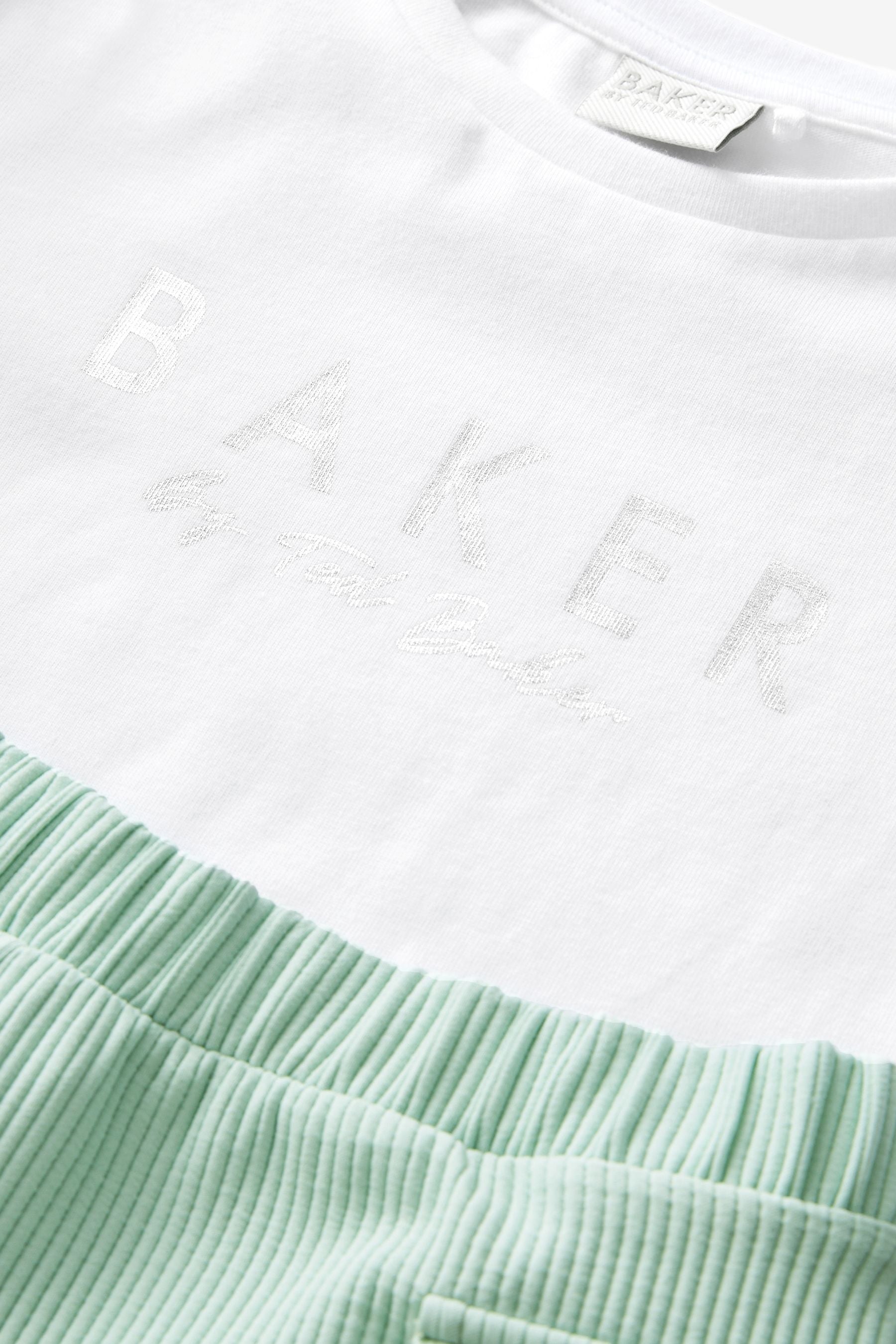 Green Baker by Ted Baker Mint Green T-Shirt and Cargo Short Set