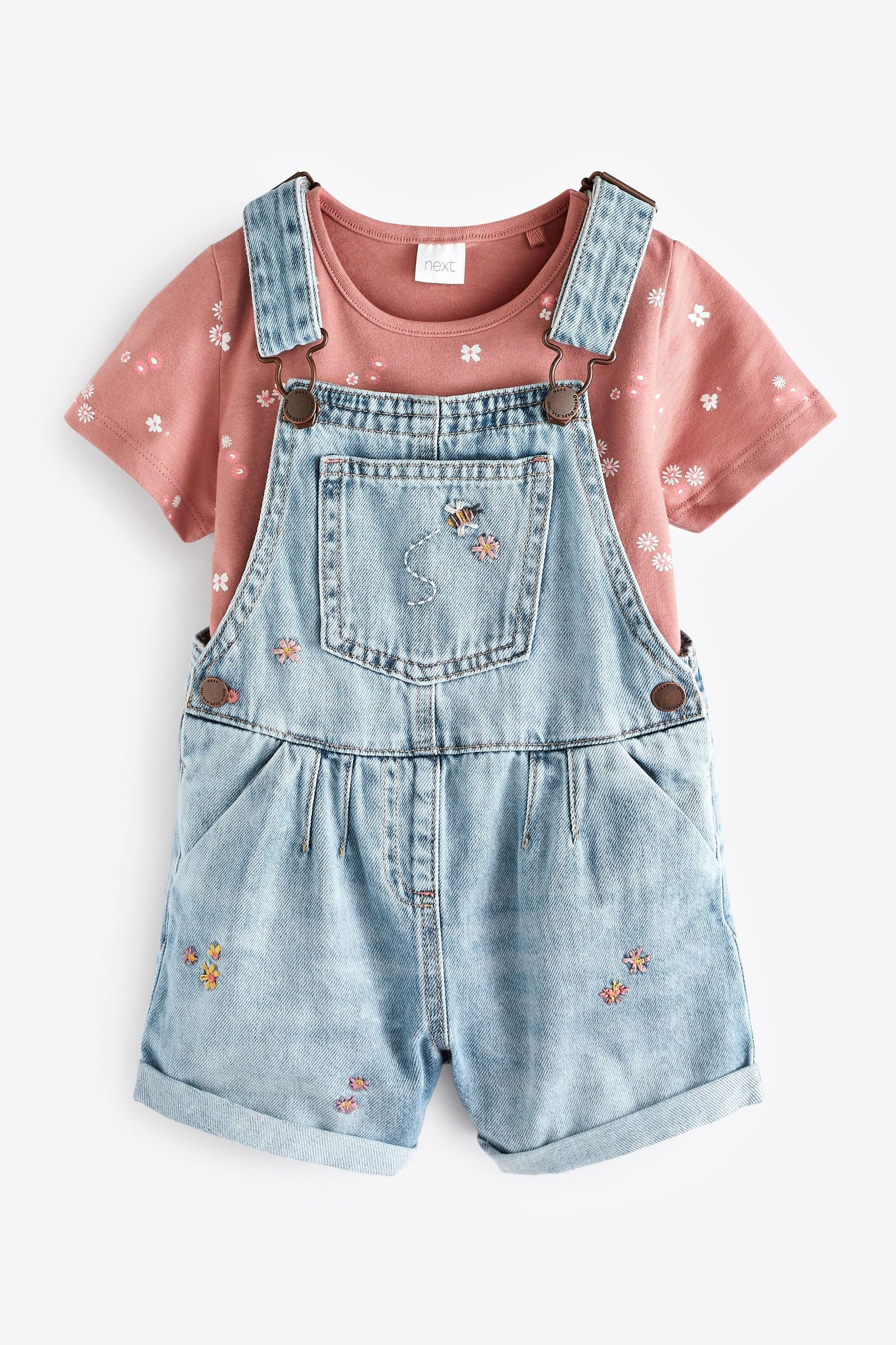 Denim 2 Piece Dungaree Set (3mths-7yrs)