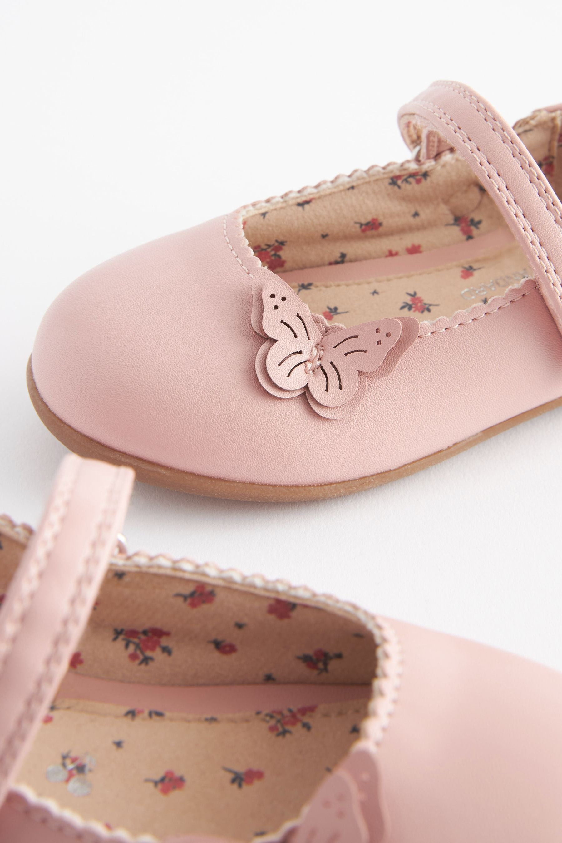 Pink Butterfly Mary Jane Shoes