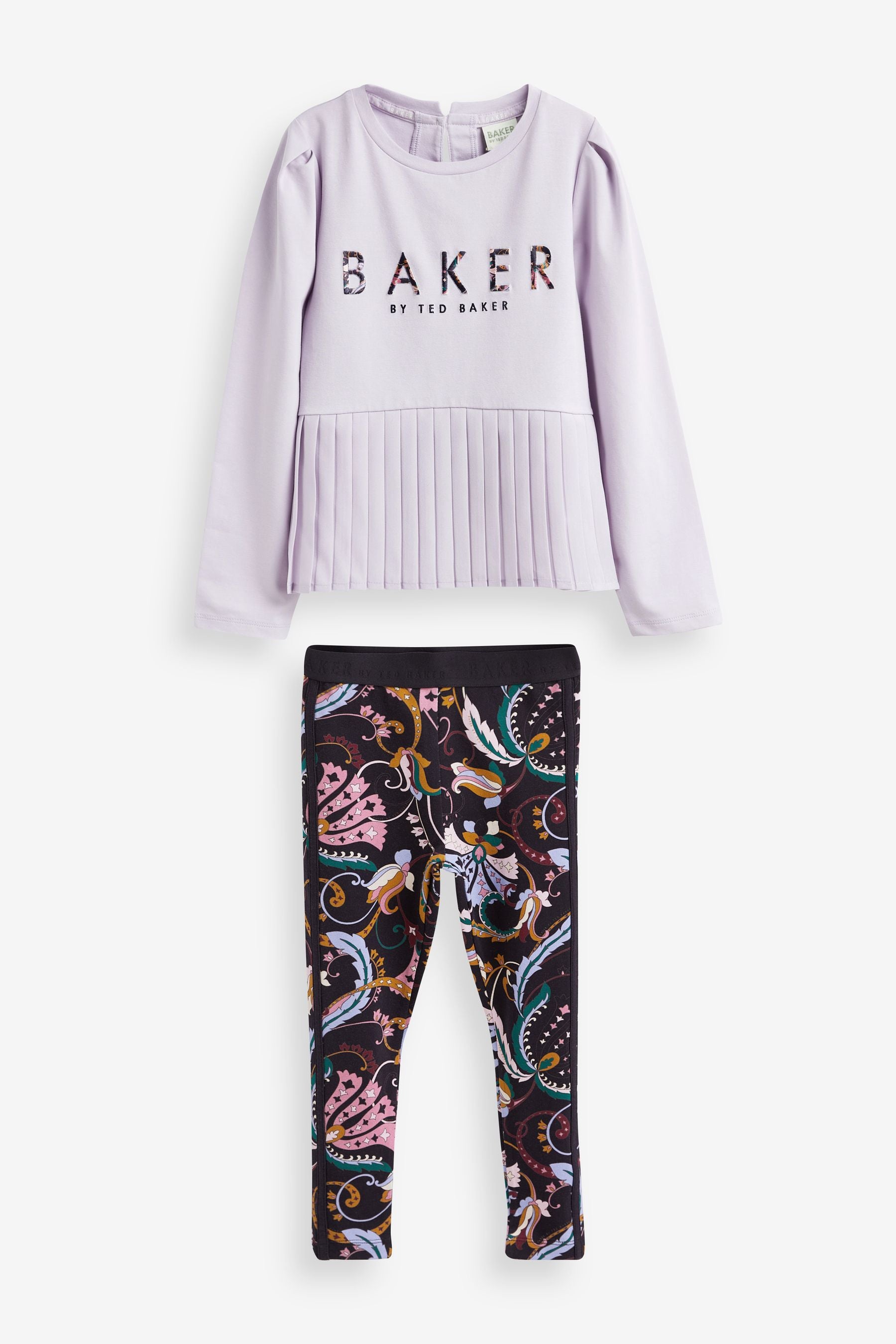 Lilac Purple Baker by Ted Baker Lilac Purple Legging and T-Shirt Set