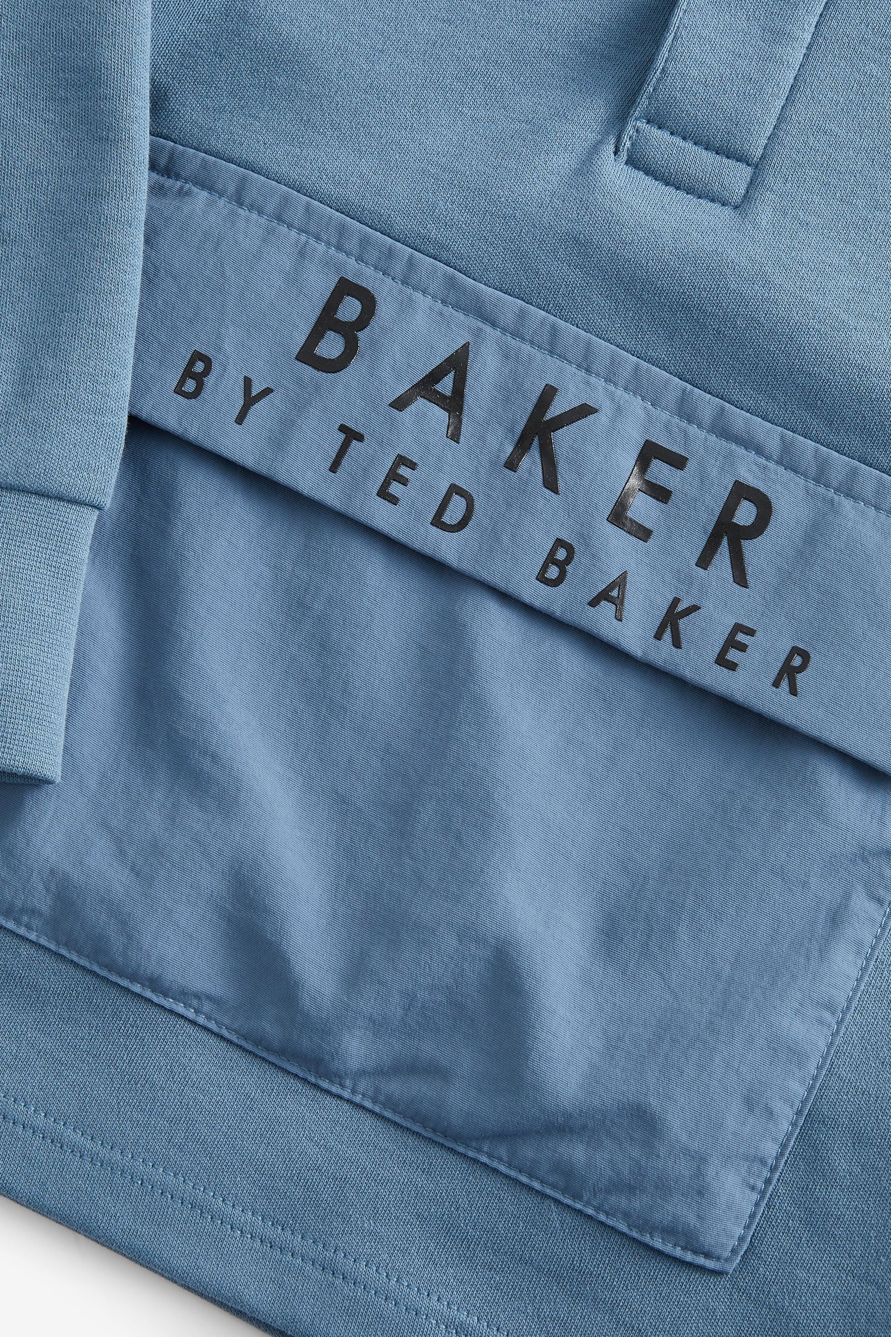 Blue Baker by Ted Baker Long Sleeve Blue Polo