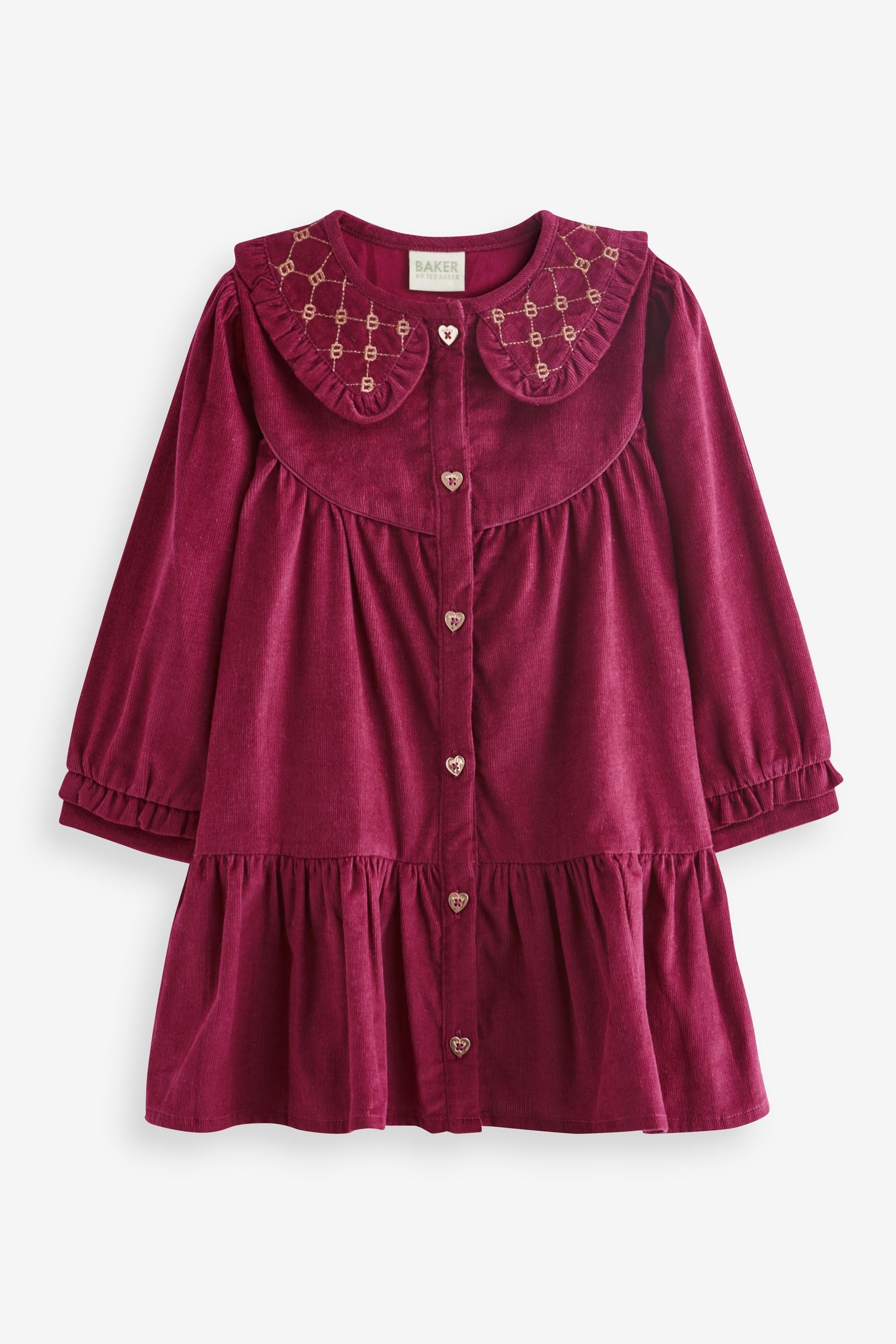 Plum Purple Baker by Ted Baker (0-6yrs) Plum Purple Corduroy Dress