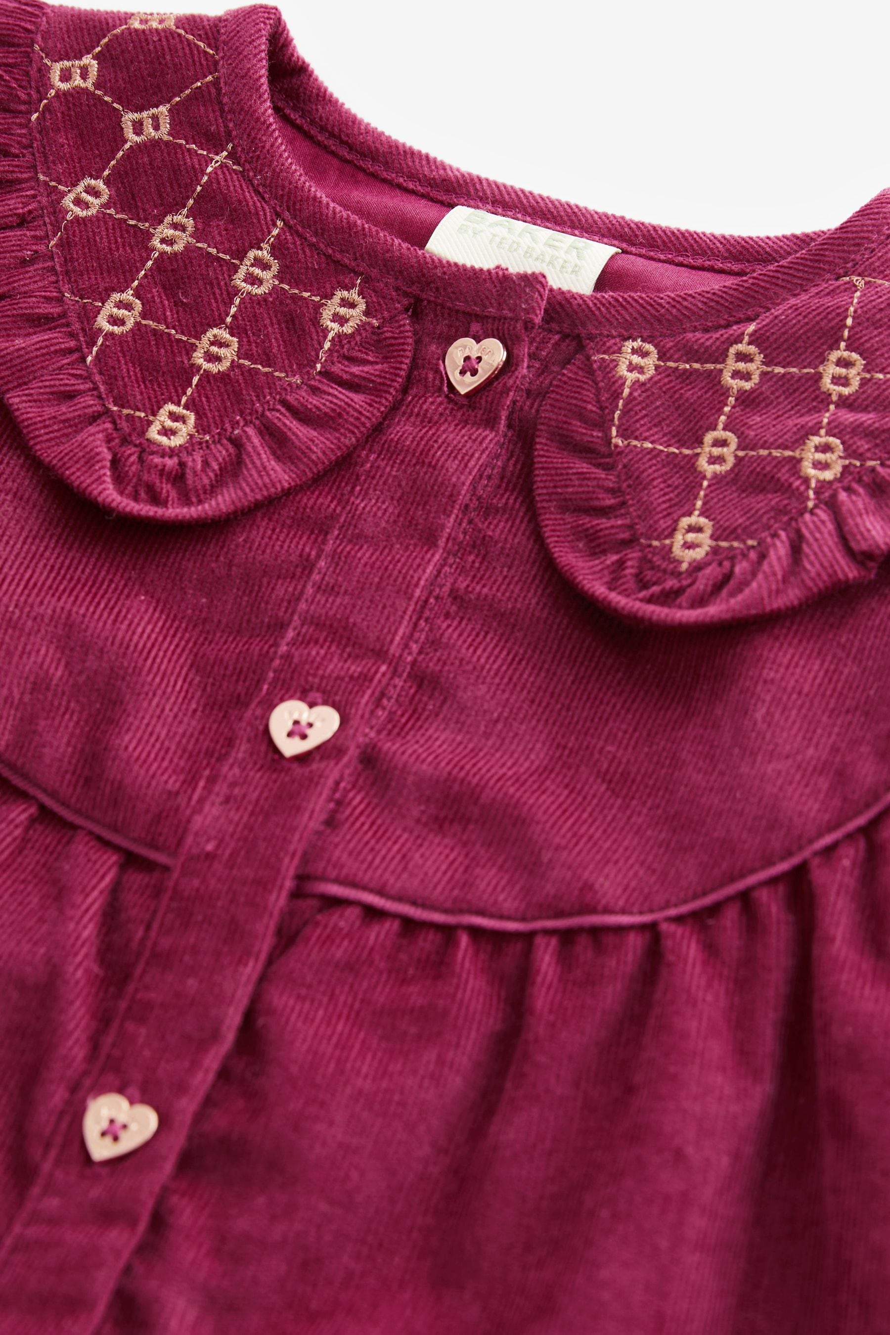 Plum Purple Baker by Ted Baker (0-6yrs) Plum Purple Corduroy Dress