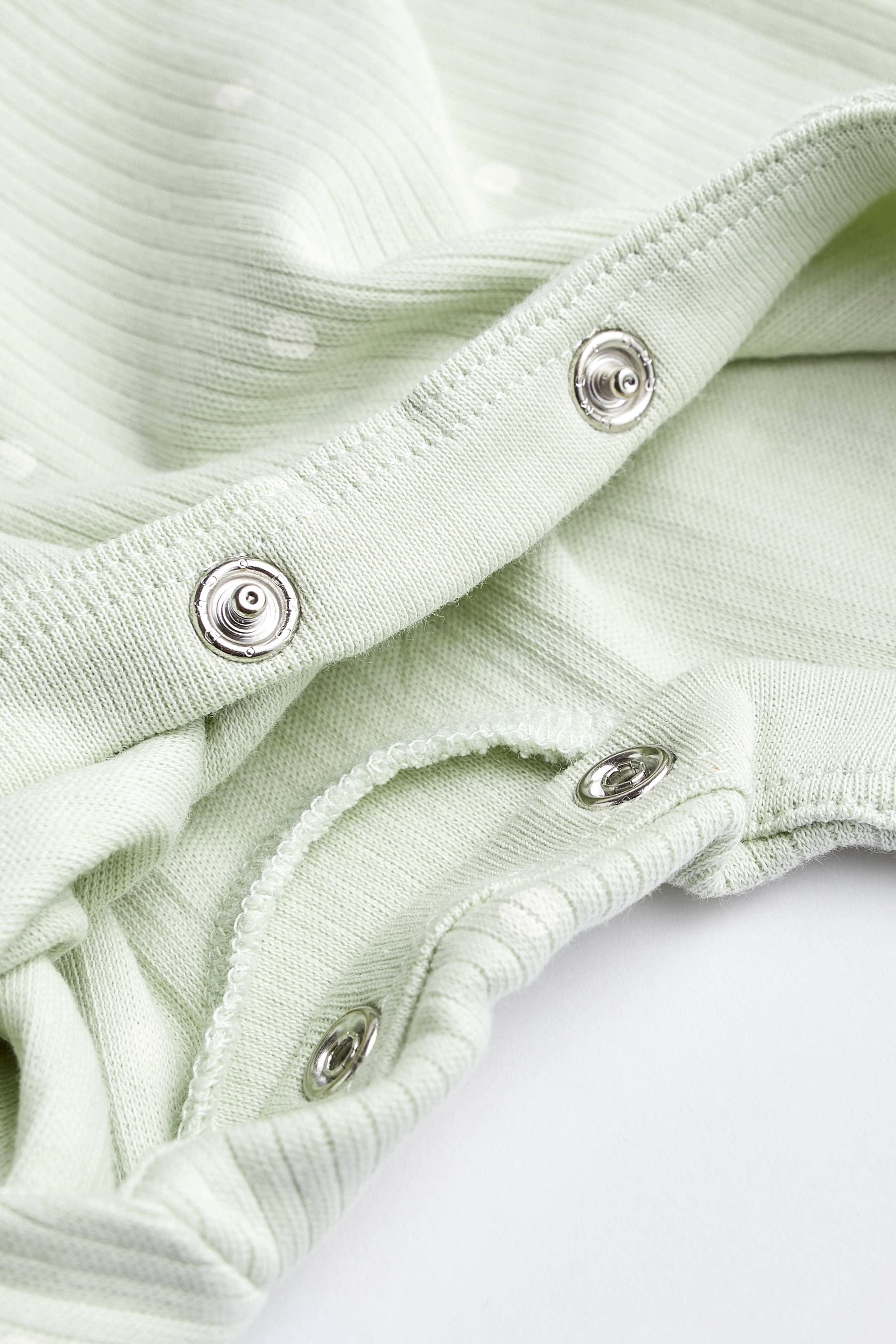 Mint Green Baby Collared Sleepsuits 3 Pack (0mths-2yrs)