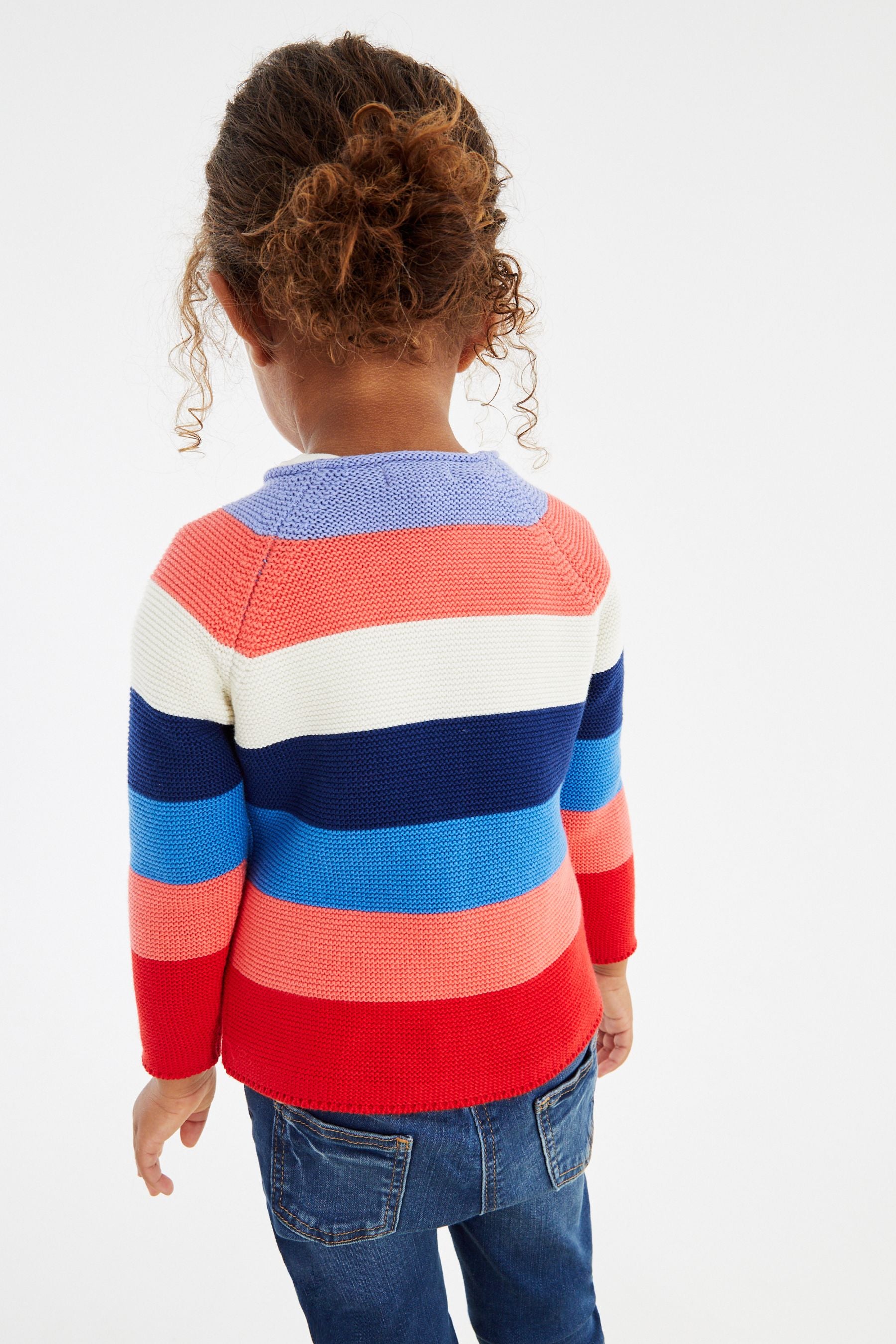 RED, BLUE, WHITE Stripe Cardigan (3mths-7yrs)