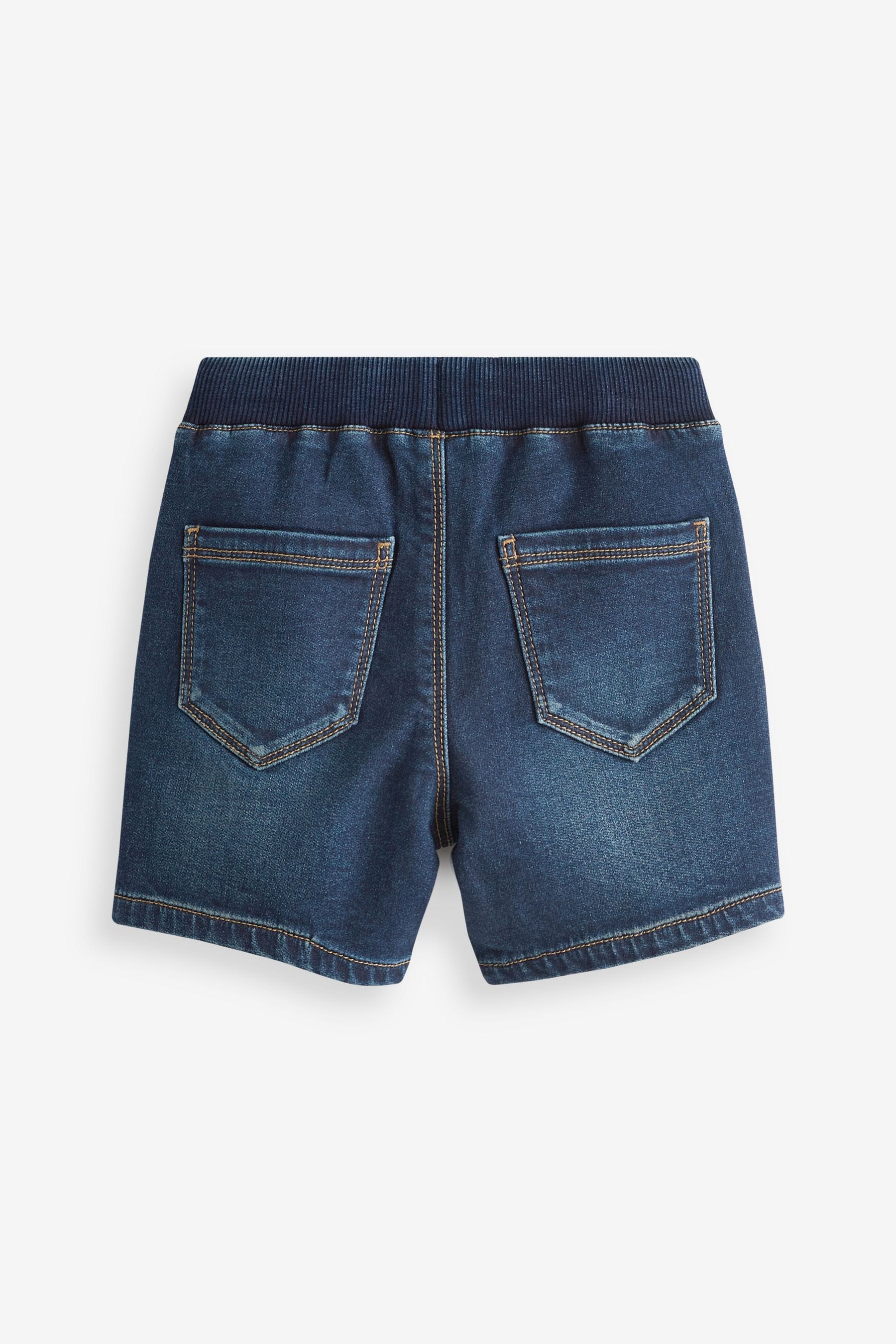 Dark Wash Jersey Denim Shorts (3mths-7yrs)