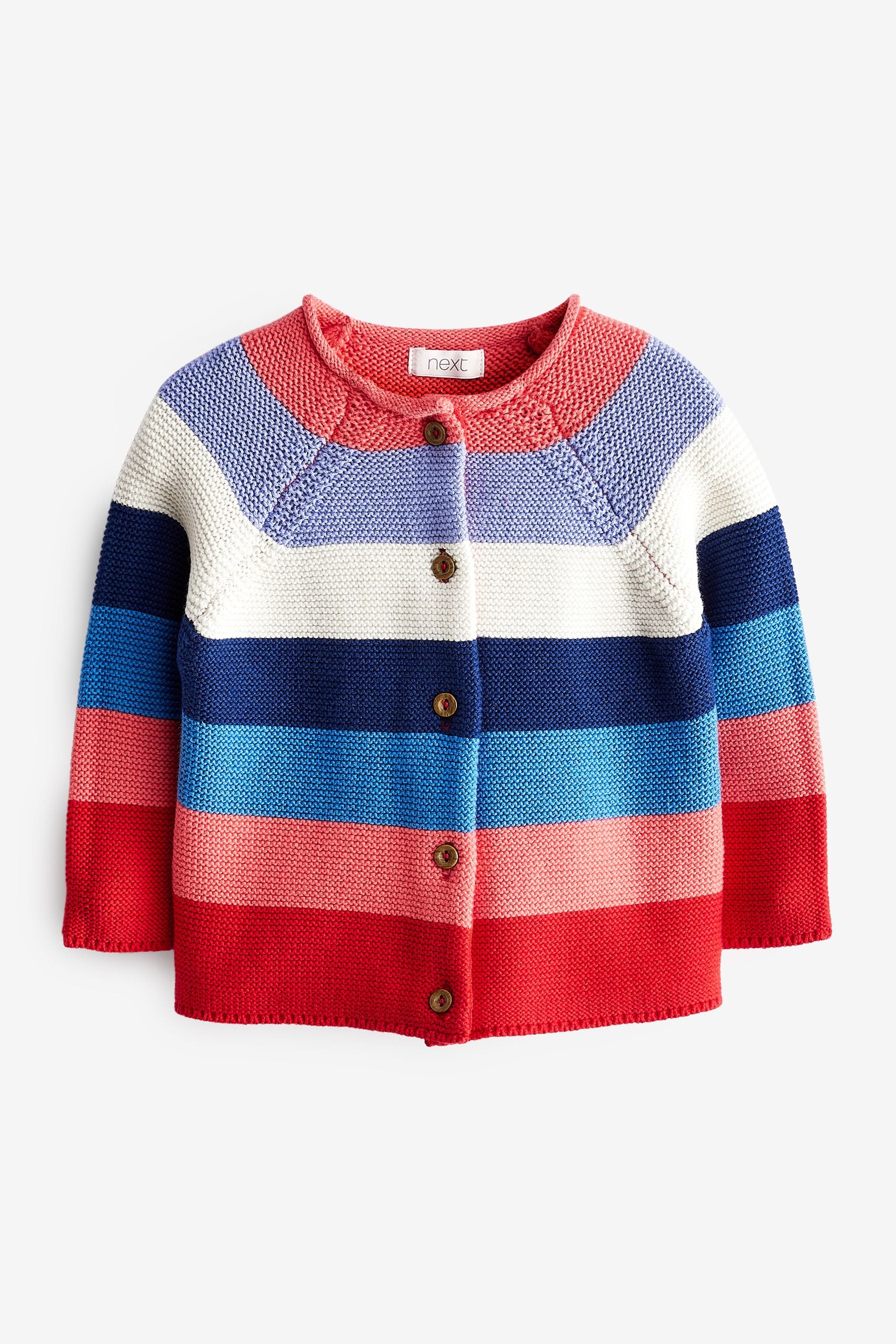 RED, BLUE, WHITE Stripe Cardigan (3mths-7yrs)